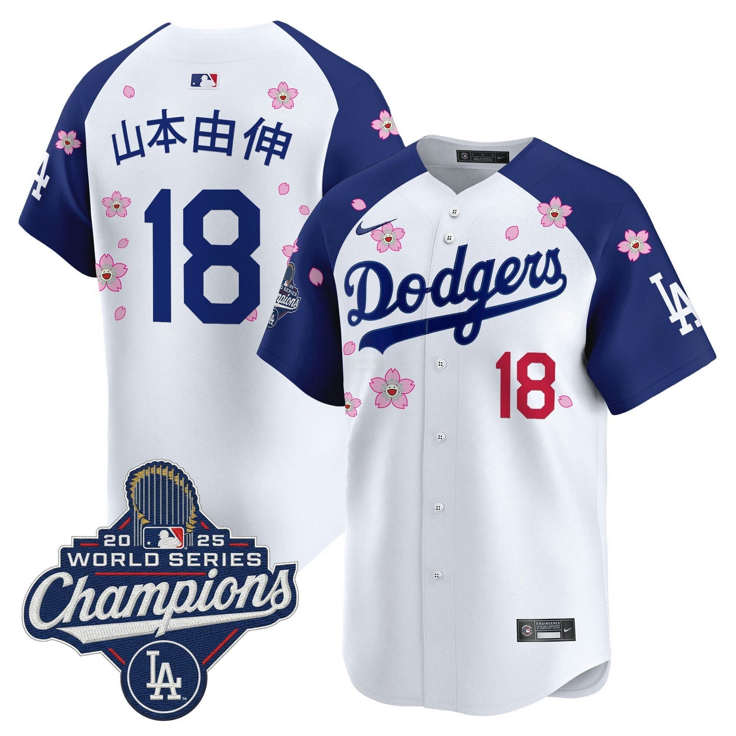 Camisa MLB Men’s 2025 World Series Champions x Tokyo Series Vapor Premier Limited Jersey – Stitched