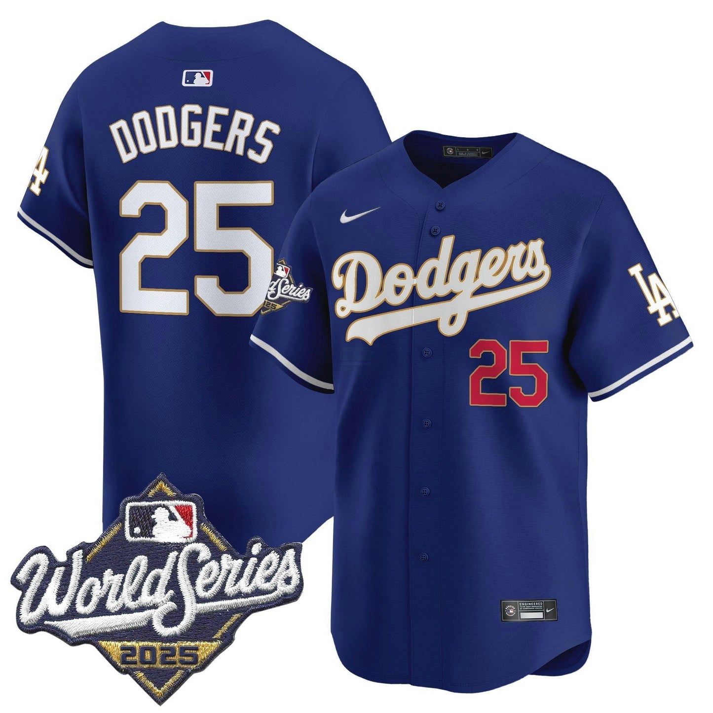 Camisa MLB Men’s 2025 World Series Dourada Trim Vapor Premier Limited Jersey