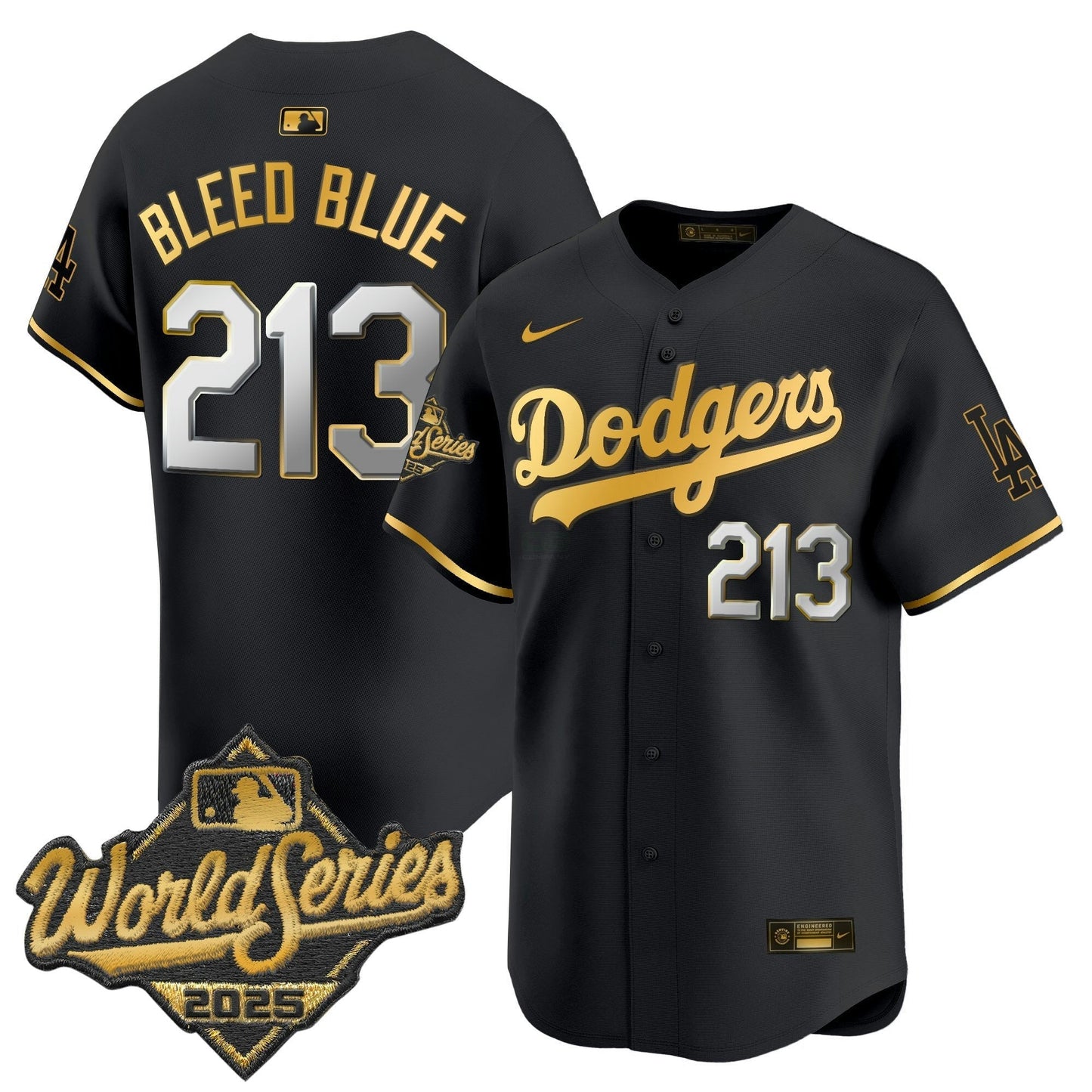Camisa MLB Men’s 2025 World Series Dourada Trim Vapor Premier Limited Jersey