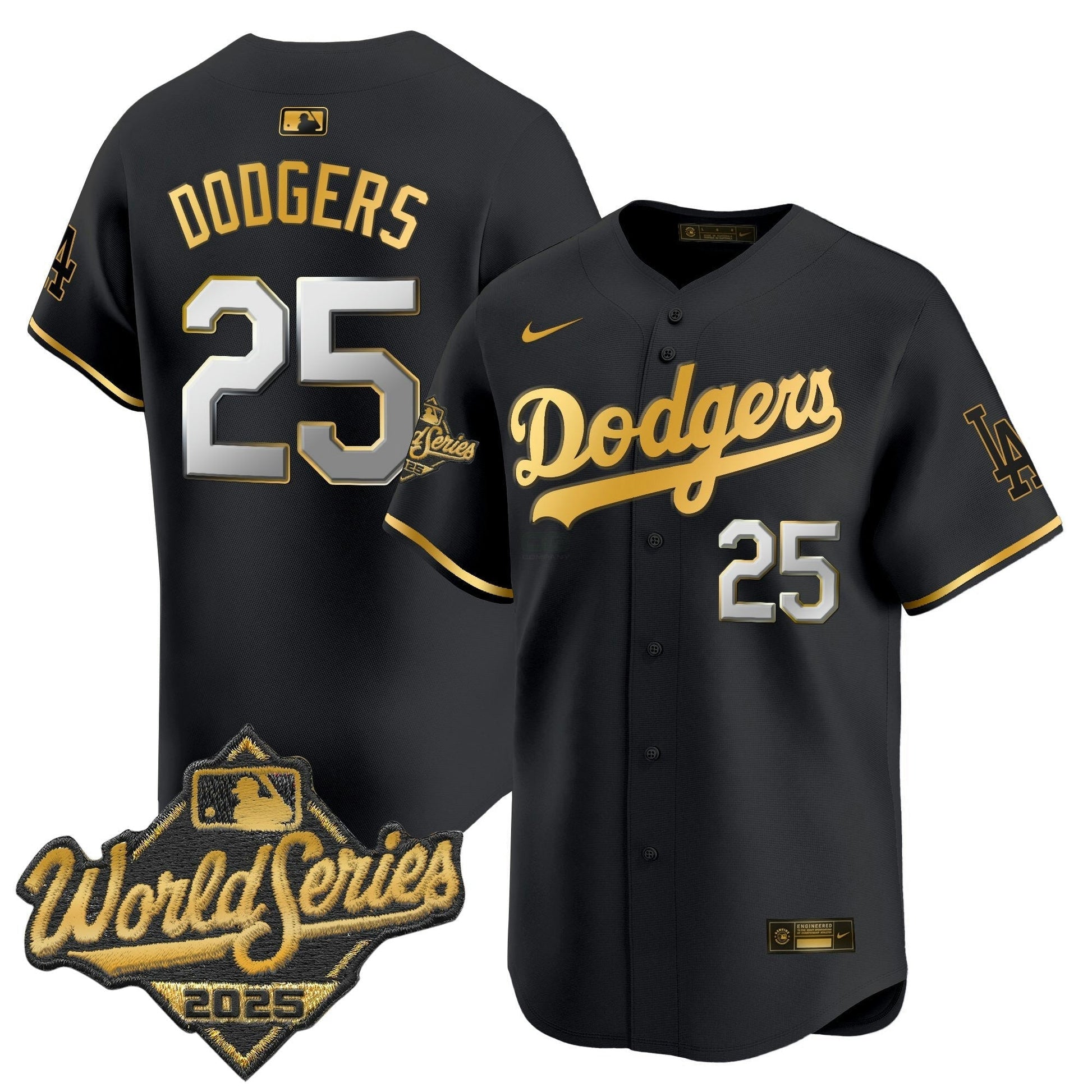 Camisa MLB Men’s 2025 World Series Dourada Trim Vapor Premier Limited Jersey
