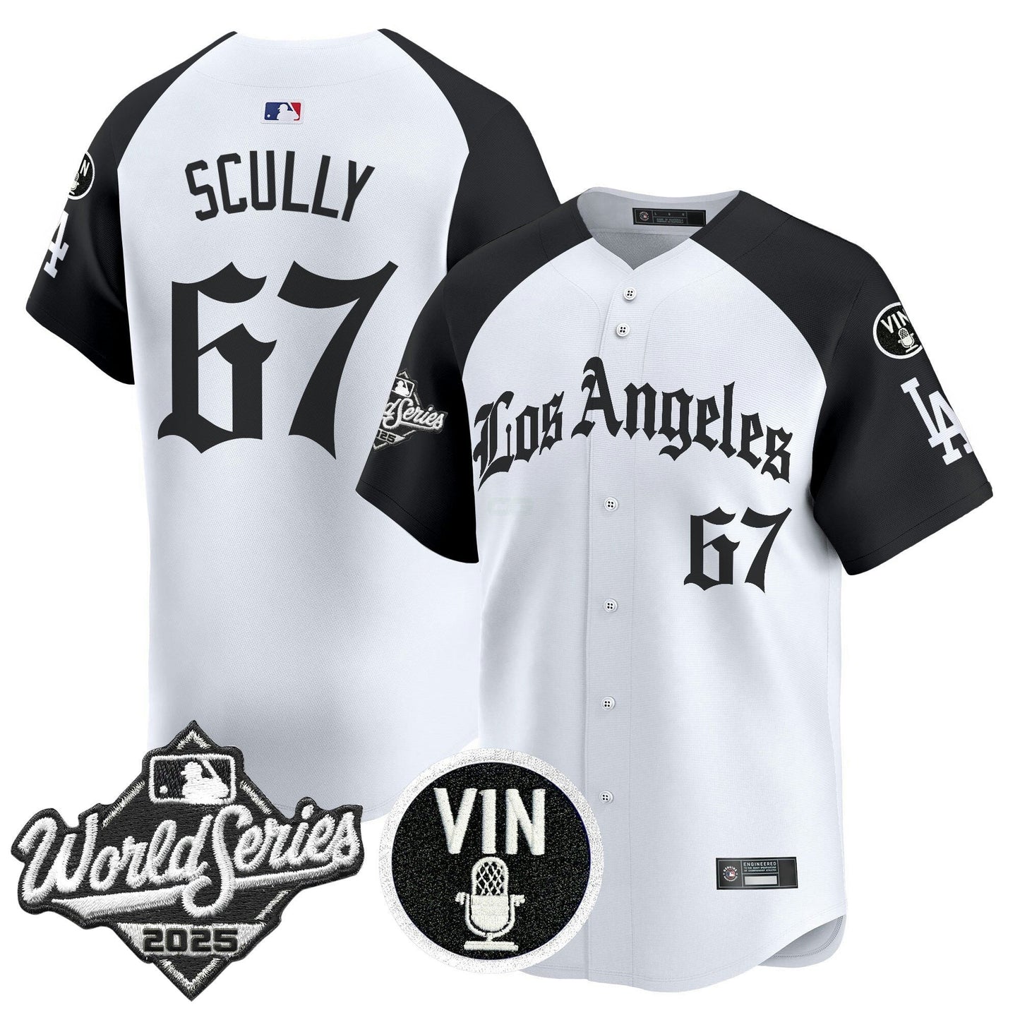 Camisa MLB Men’s 2025 World Series Vapor Premier Limited Jersey – LA Gothic Edition