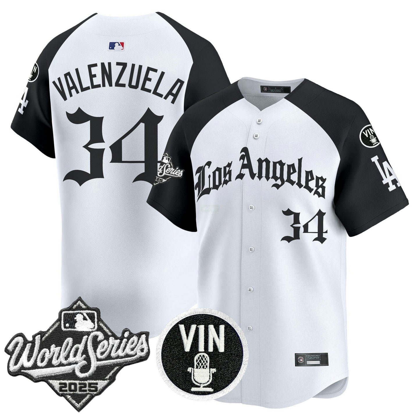 Camisa MLB Men’s 2025 World Series Vapor Premier Limited Jersey – LA Gothic Edition