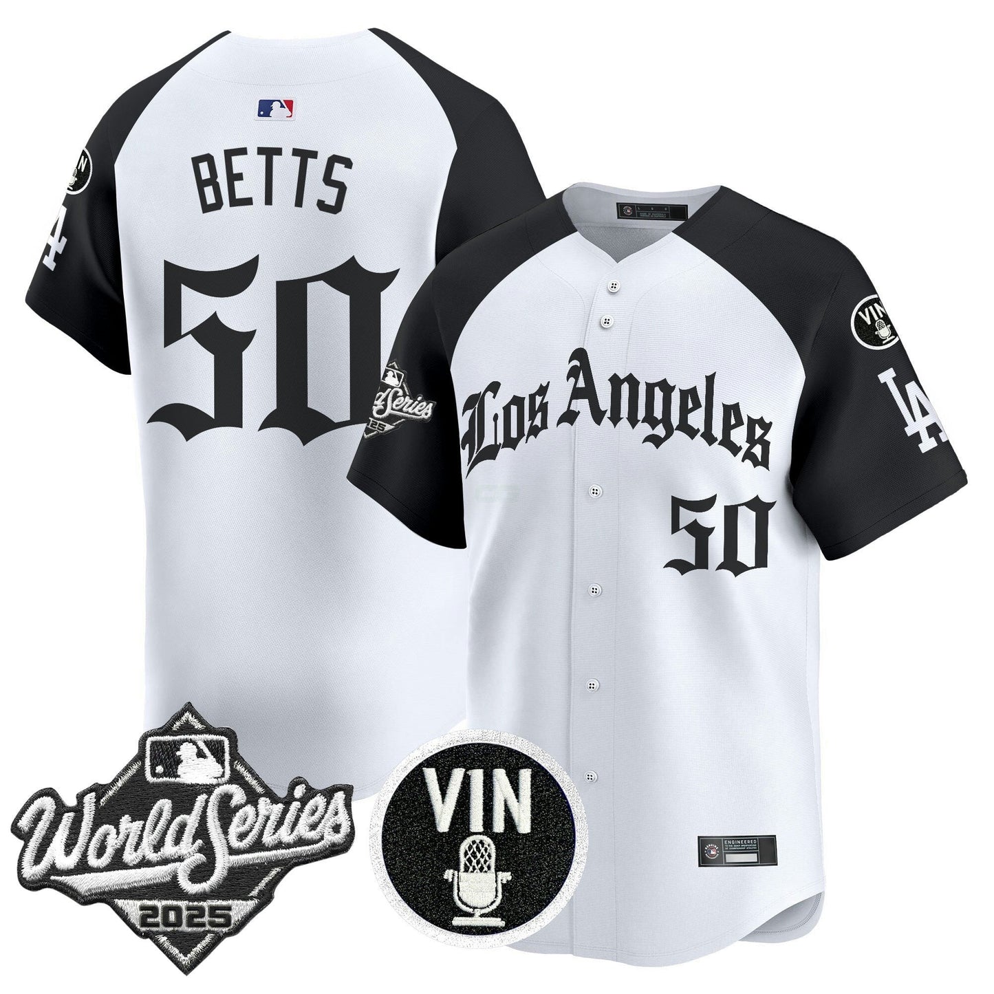 Camisa MLB Men’s 2025 World Series Vapor Premier Limited Jersey – LA Gothic Edition