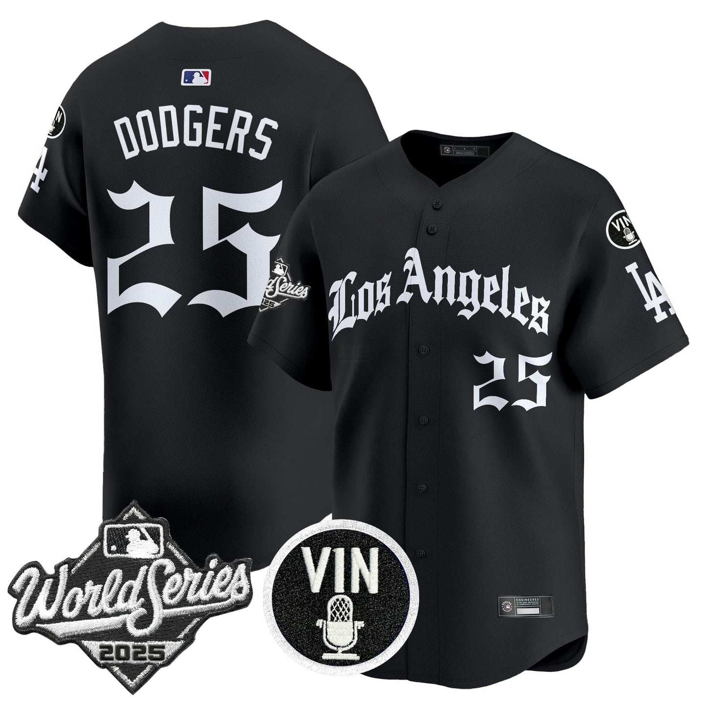 Camisa MLB Men’s 2025 World Series Vapor Premier Limited Jersey – LA Gothic Edition