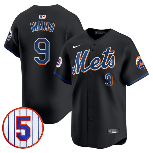 Camisa MLB Men’s #5 David Wright Number Retirement Patch Vapor Premier Limited Jersey