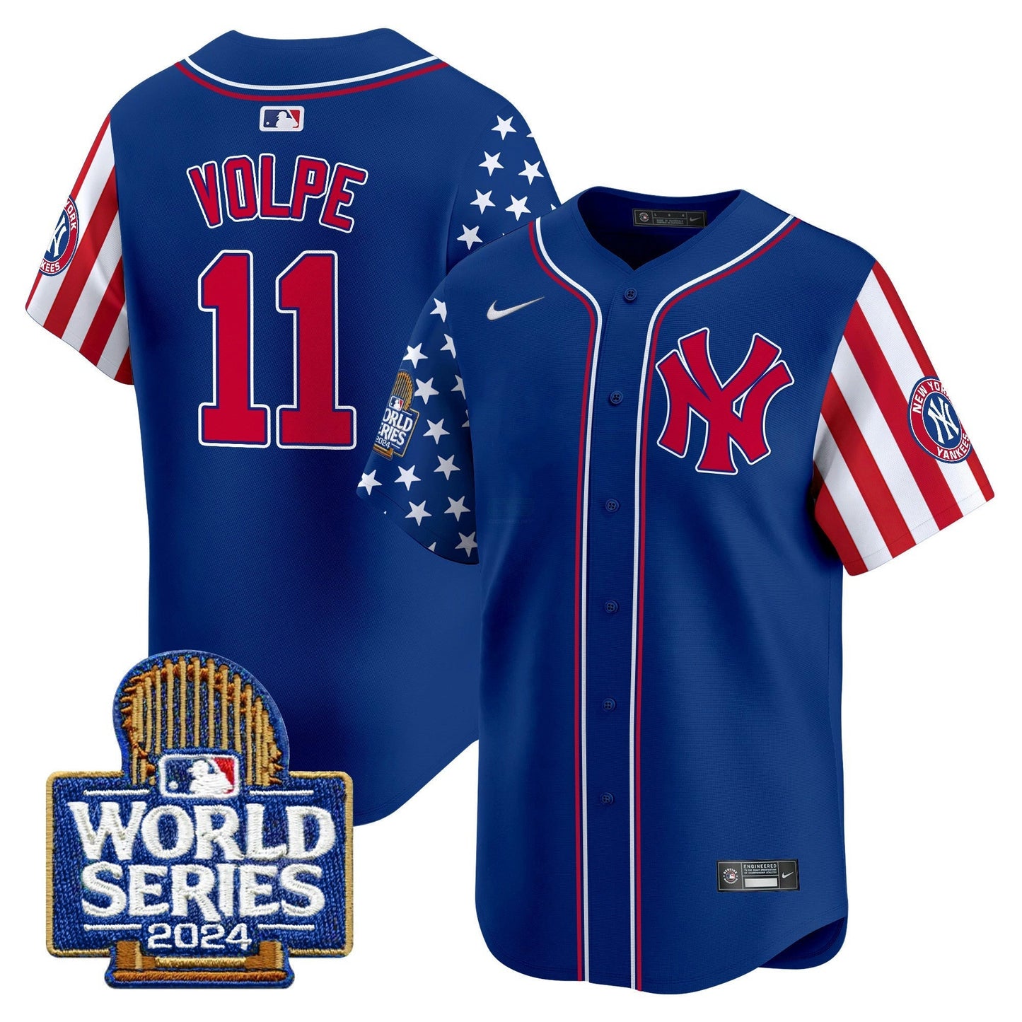 Camisa MLB New York Yankees Men’s American Style 2024 World Series Vapor Premier Limited Jersey