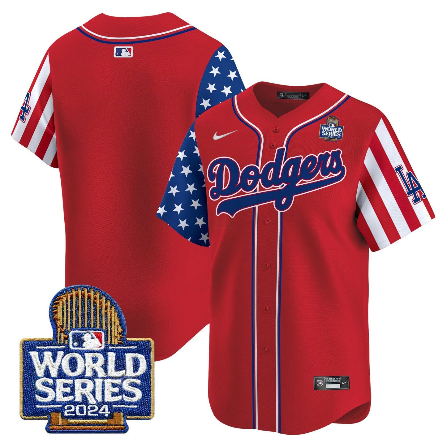 Camisa MLB Los Angeles Dodgers Men’s American Style 2024 World Series Vapor Premier Limited Jersey V2