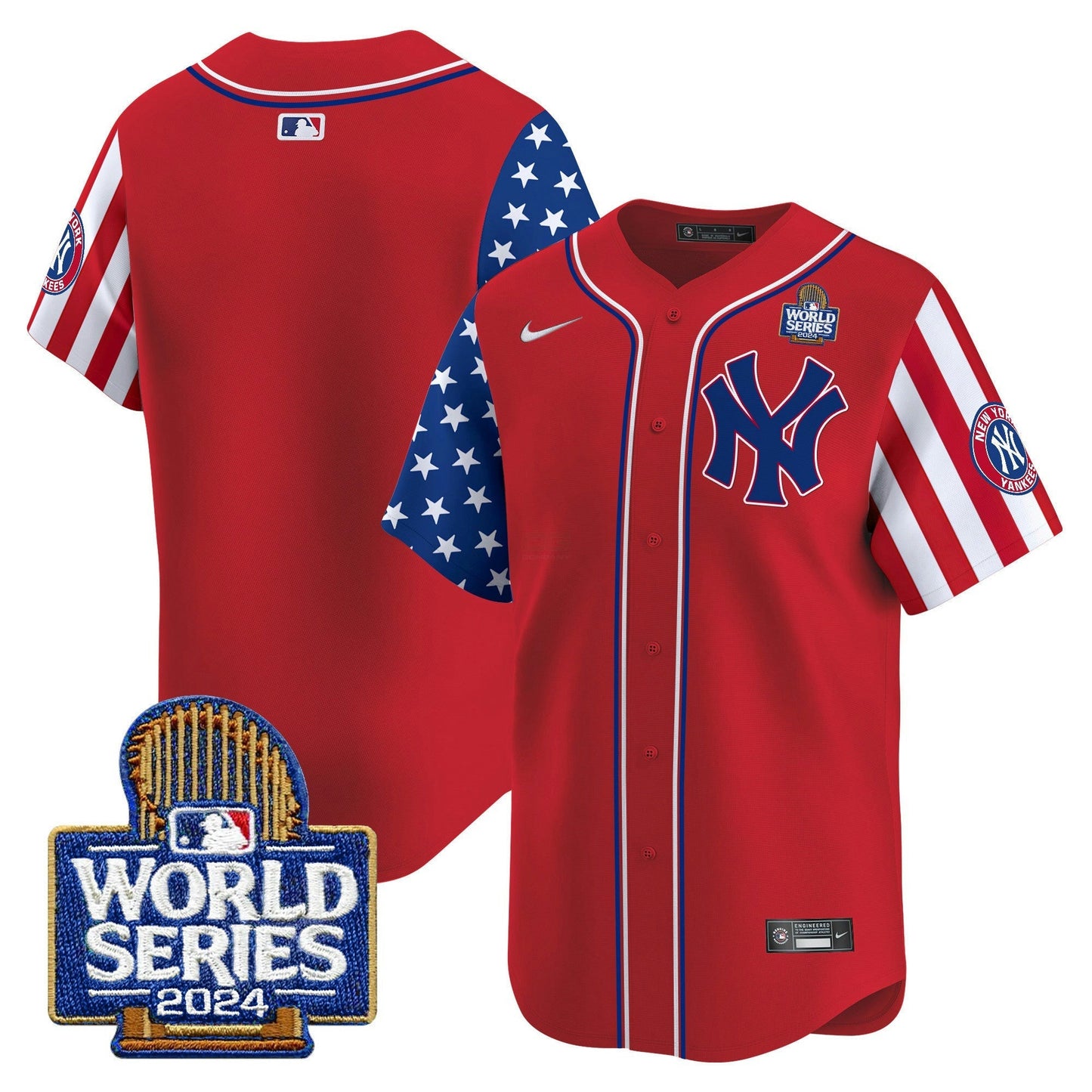 Camisa MLB New York Yankees Men’s American Style 2024 World Series Vapor Premier Limited Jersey V2