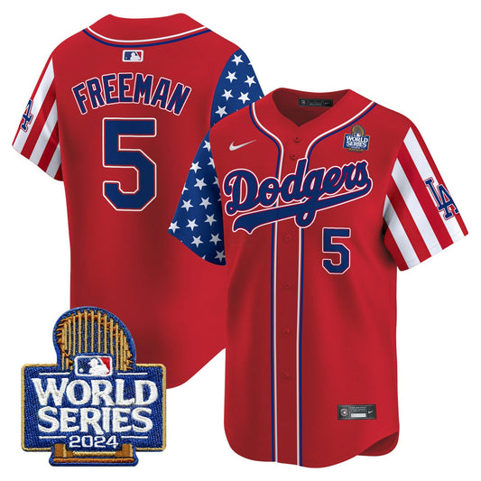 Camisa MLB Los Angeles Dodgers Men’s American Style 2024 World Series Vapor Premier Limited Jersey V2
