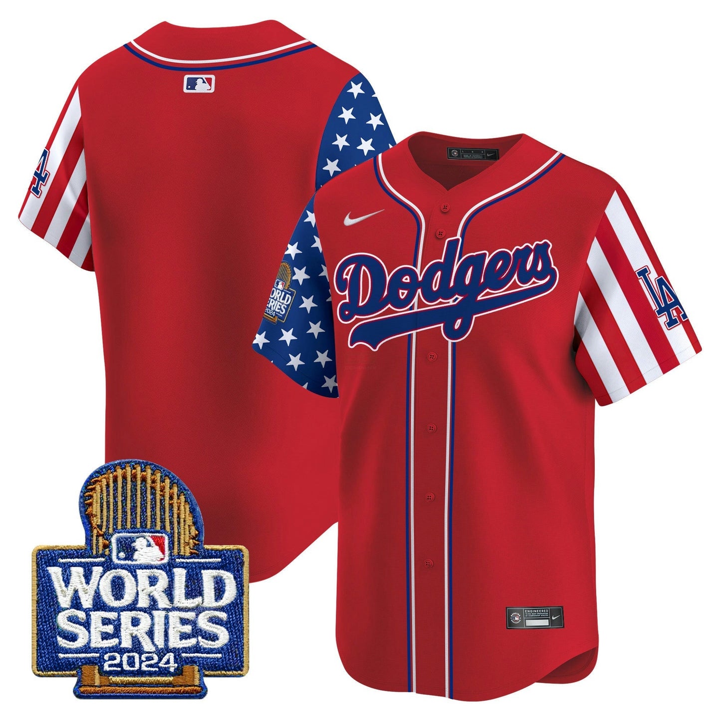 Camisa MLB Los Angeles Dodgers Men’s American Style 2024 World Series Vapor Premier Limited Jersey