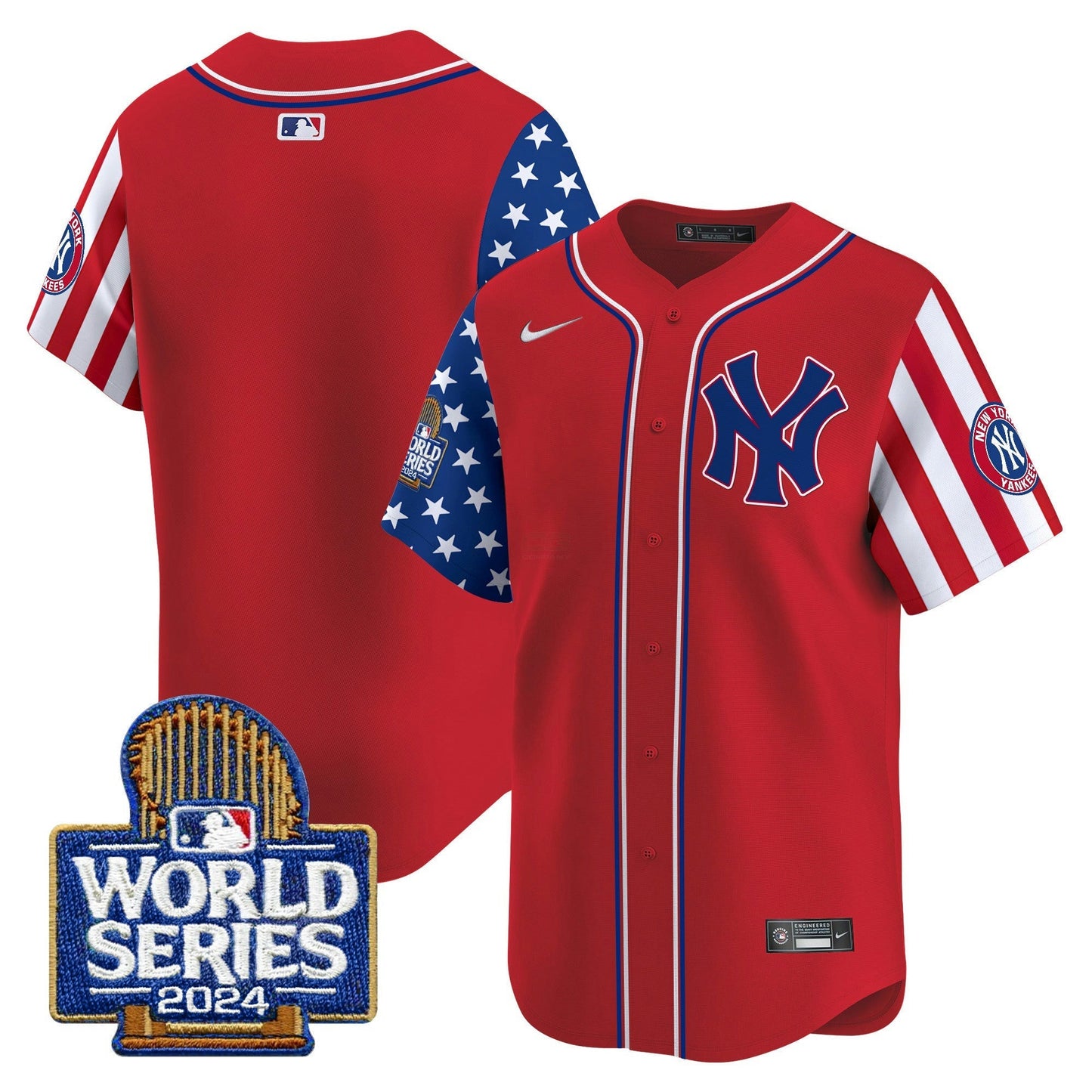Camisa MLB New York Yankees Men’s American Style 2024 World Series Vapor Premier Limited Jersey
