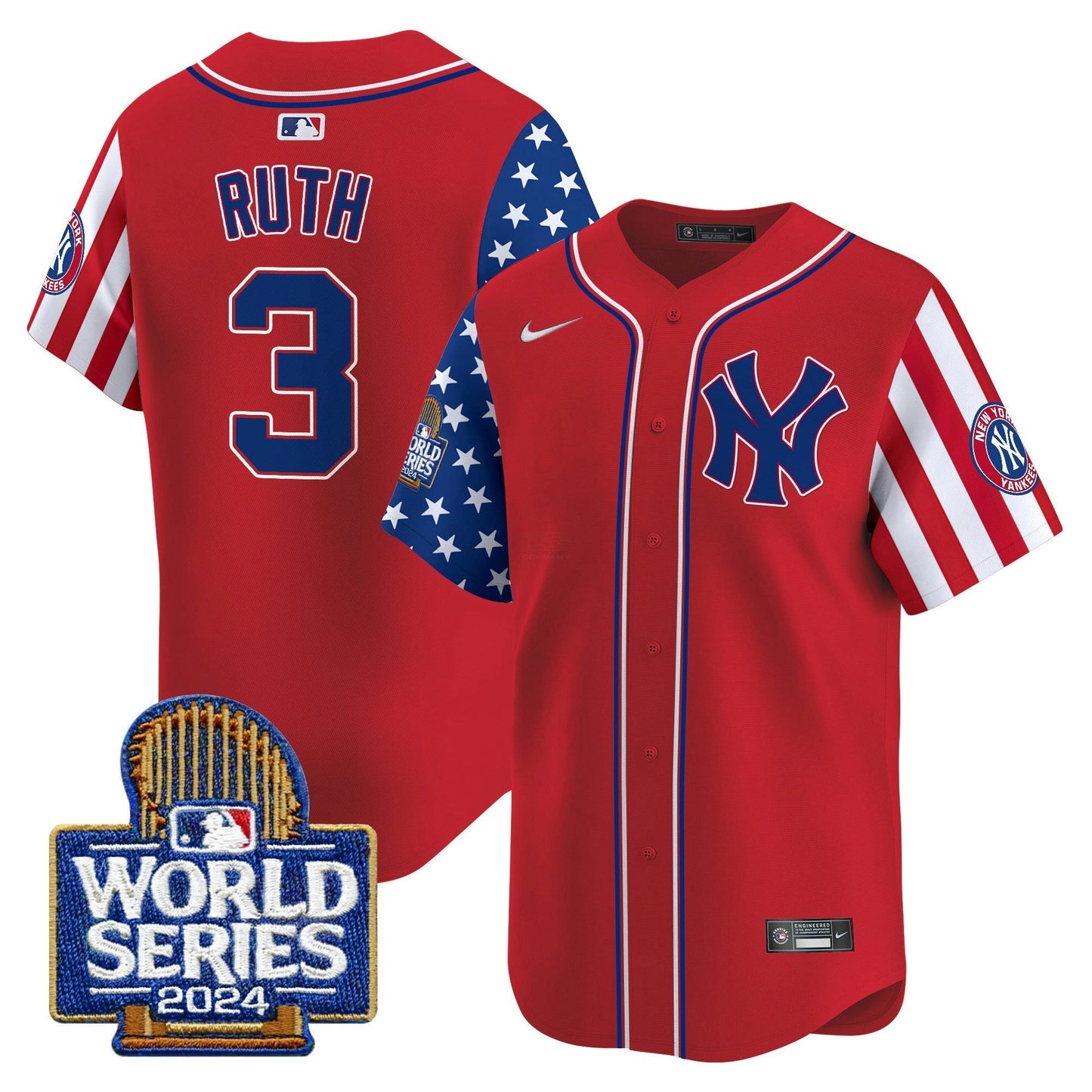 Camisa MLB New York Yankees Men’s American Style 2024 World Series Vapor Premier Limited Jersey