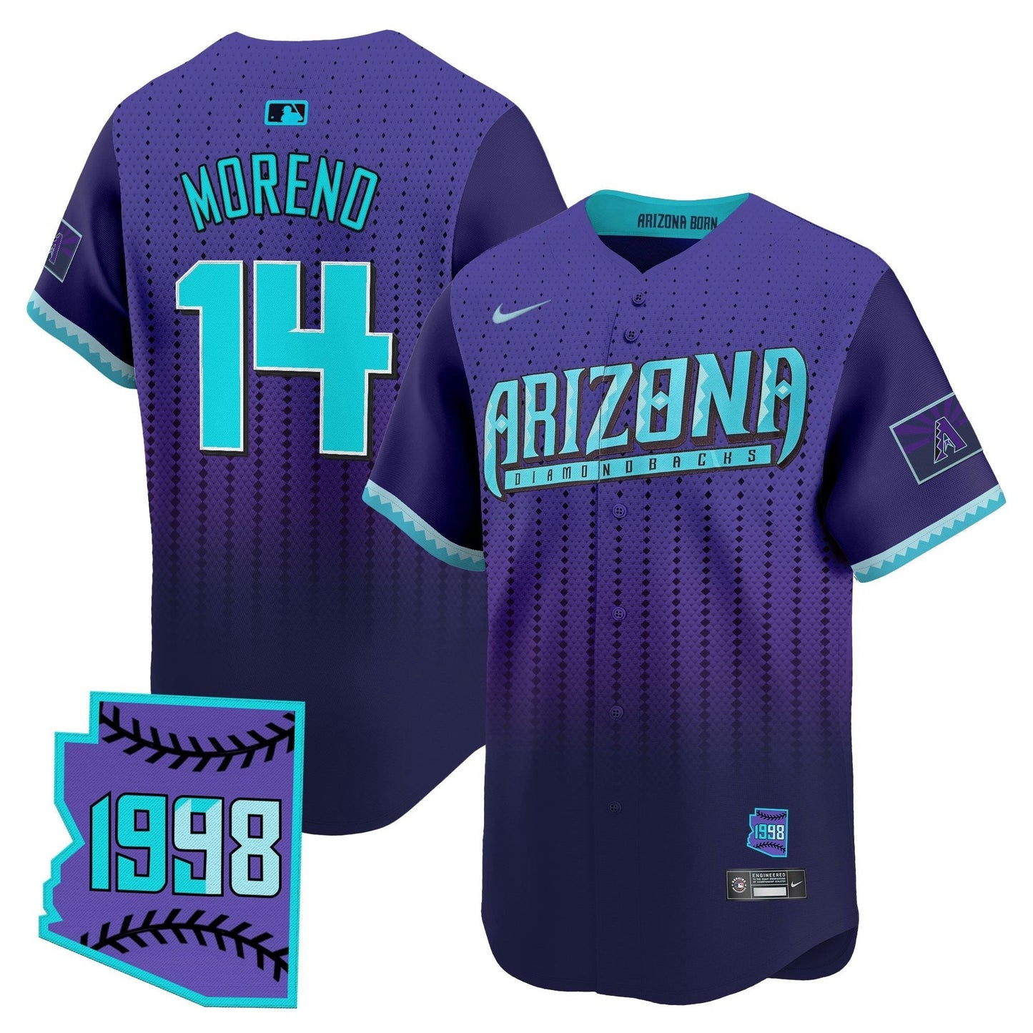 Camisa MLB Men’s Arizona 2025 City Connect Vapor Premier Limited Jersey – Stitched