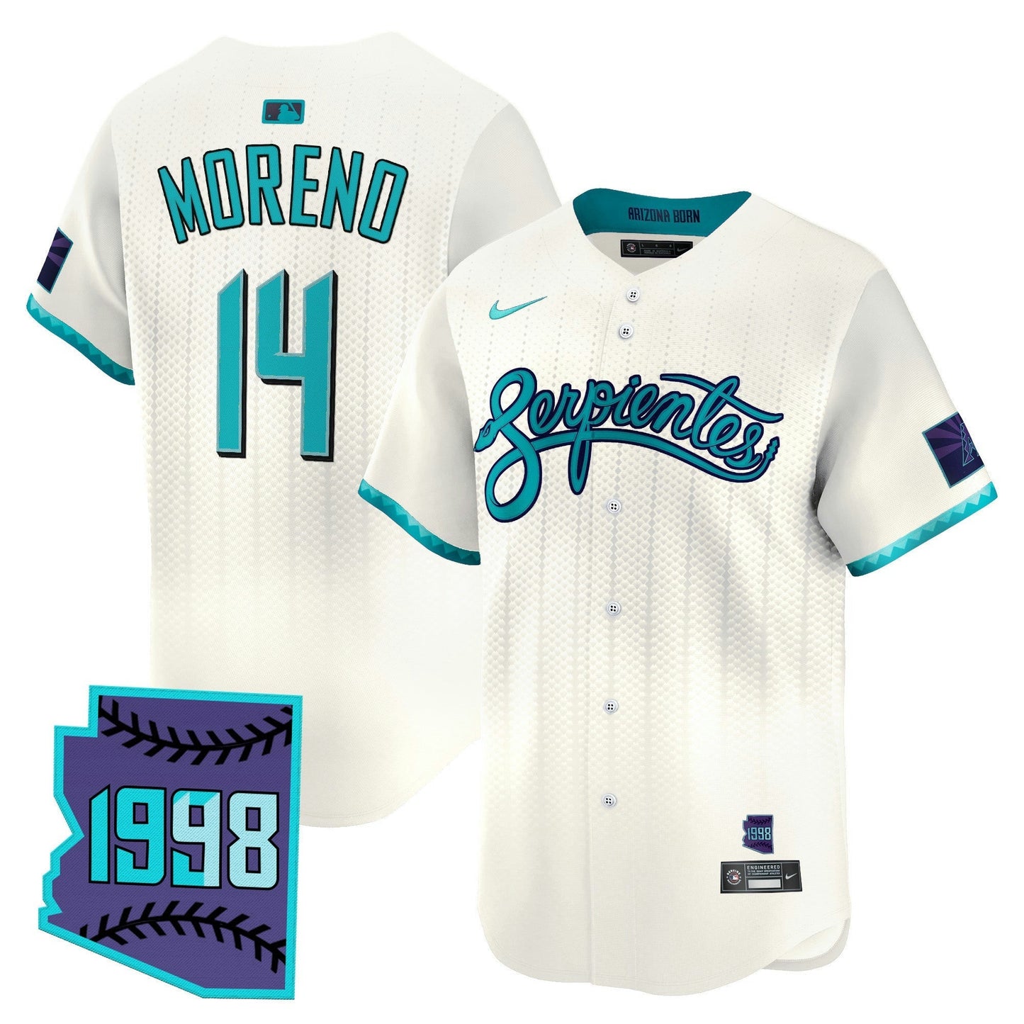 Camisa MLB Men’s Arizona 2025 City Connect Vapor Premier Limited Jersey V2 – Stitched
