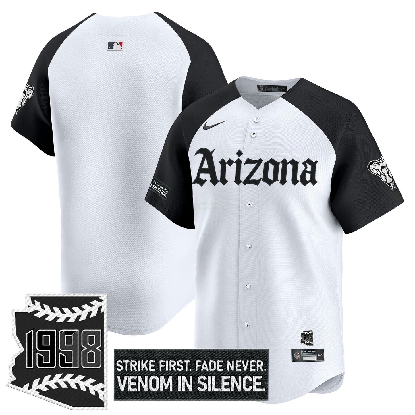 Camisa MLB Men’s Arizona ‘Gothic Desert Fang Edition’ Vapor Premier Limited Jersey
