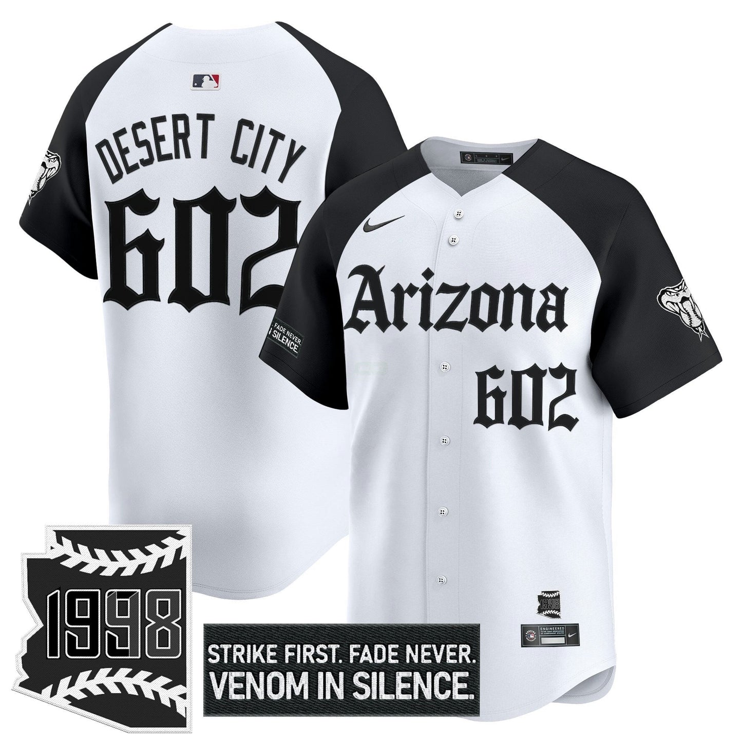 Camisa MLB Men’s Arizona ‘Gothic Desert Fang Edition’ Vapor Premier Limited Jersey