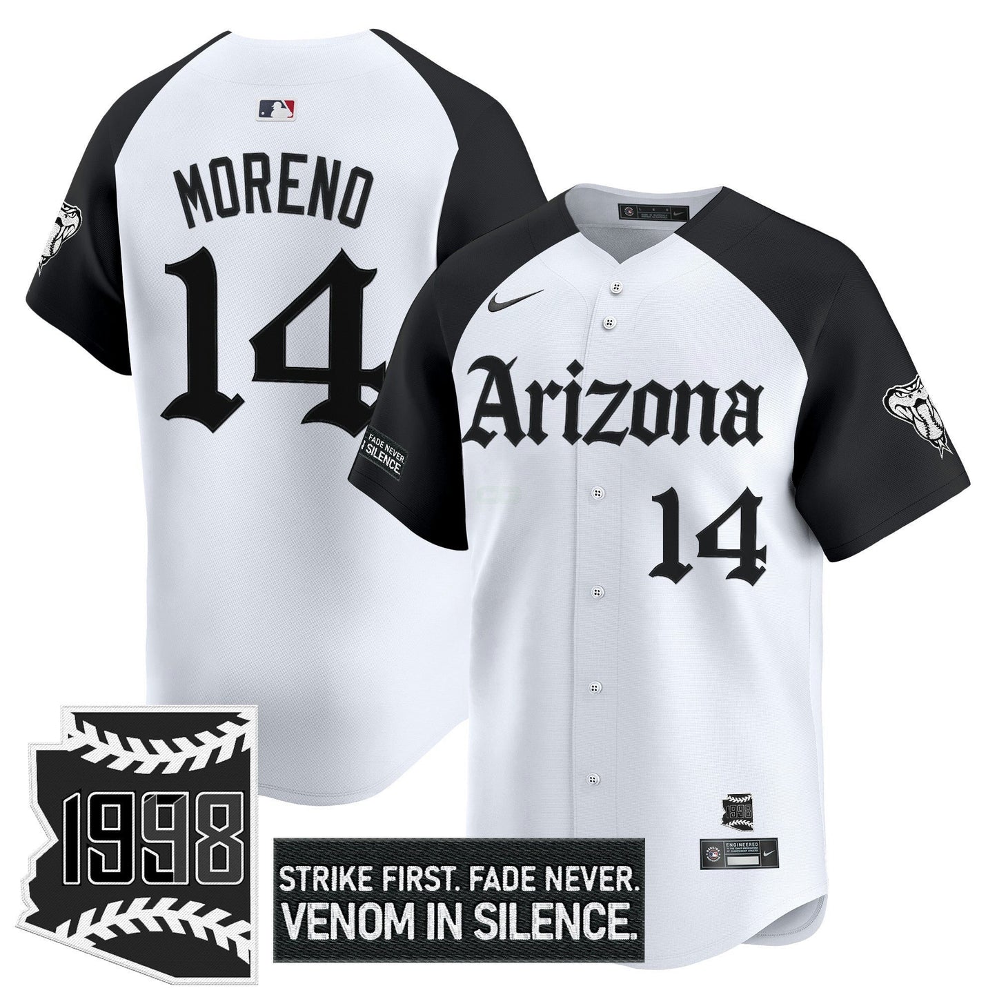 Camisa MLB Men’s Arizona ‘Gothic Desert Fang Edition’ Vapor Premier Limited Jersey