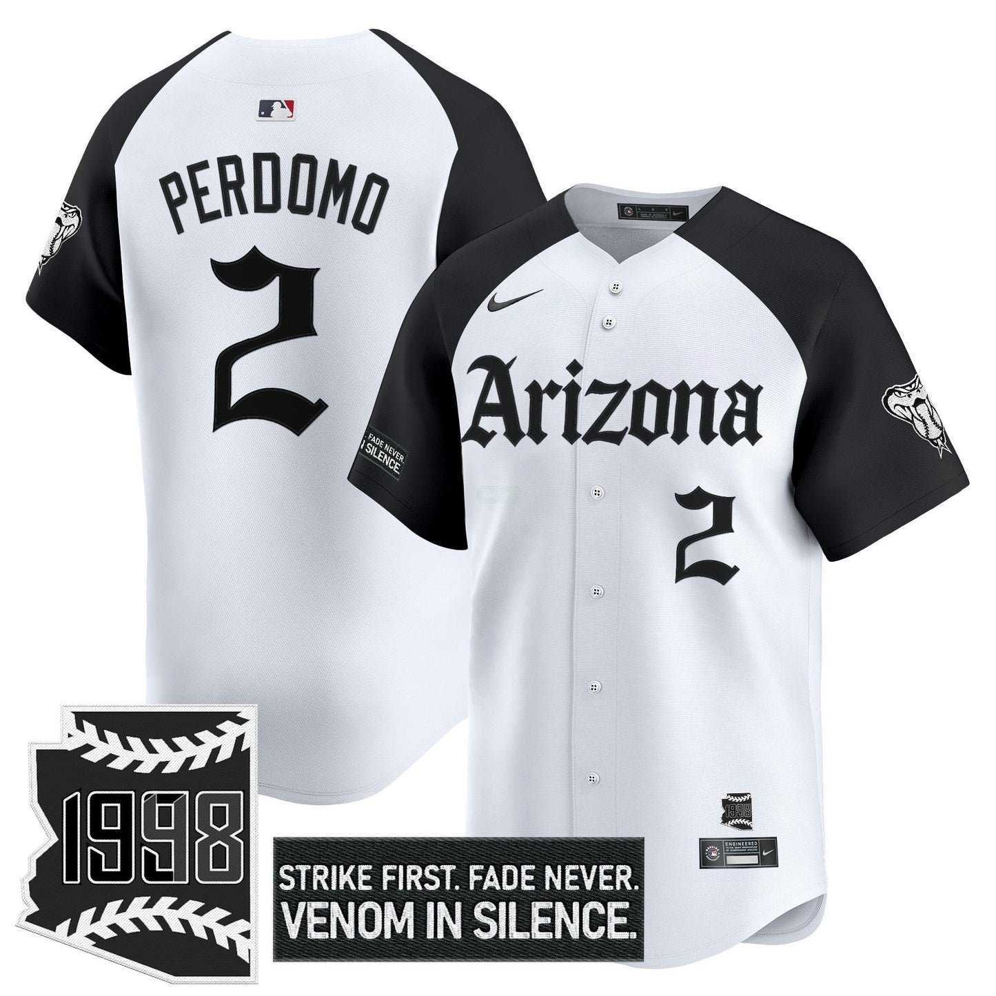 Camisa MLB Men’s Arizona ‘Gothic Desert Fang Edition’ Vapor Premier Limited Jersey