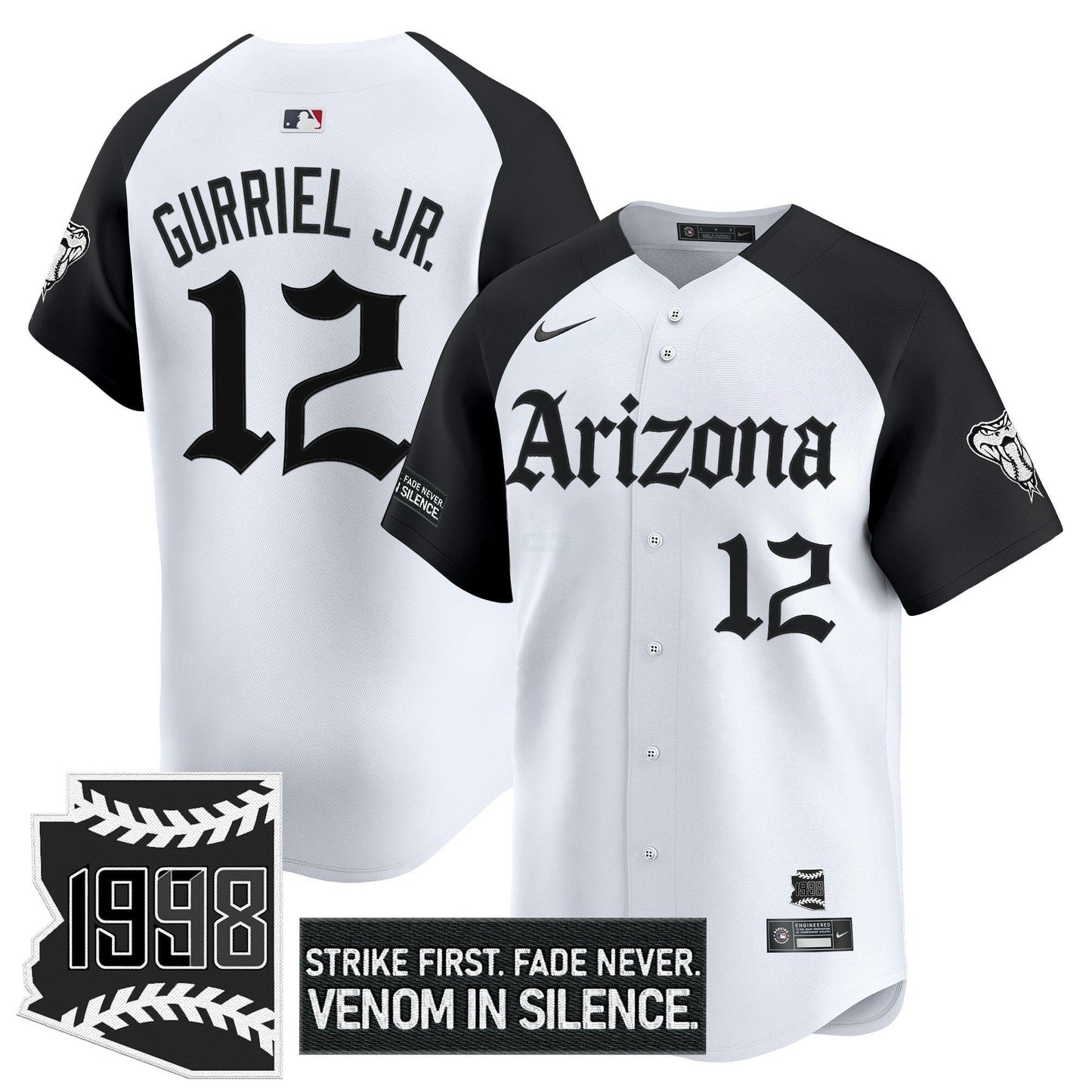 Camisa MLB Men’s Arizona ‘Gothic Desert Fang Edition’ Vapor Premier Limited Jersey