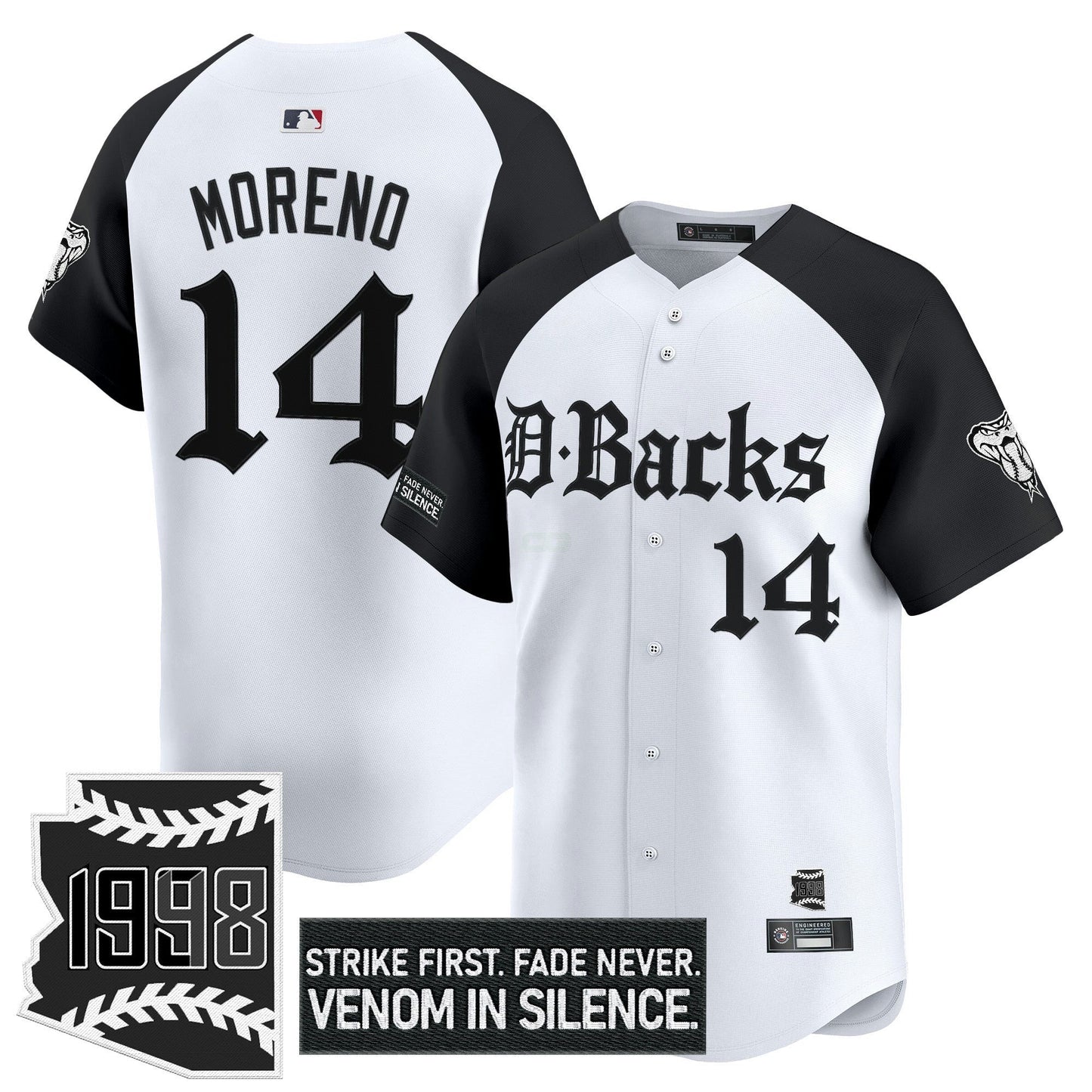 Camisa MLB Men’s Arizona ‘Gothic Desert Fang Edition’ Vapor Premier Limited Jersey V2