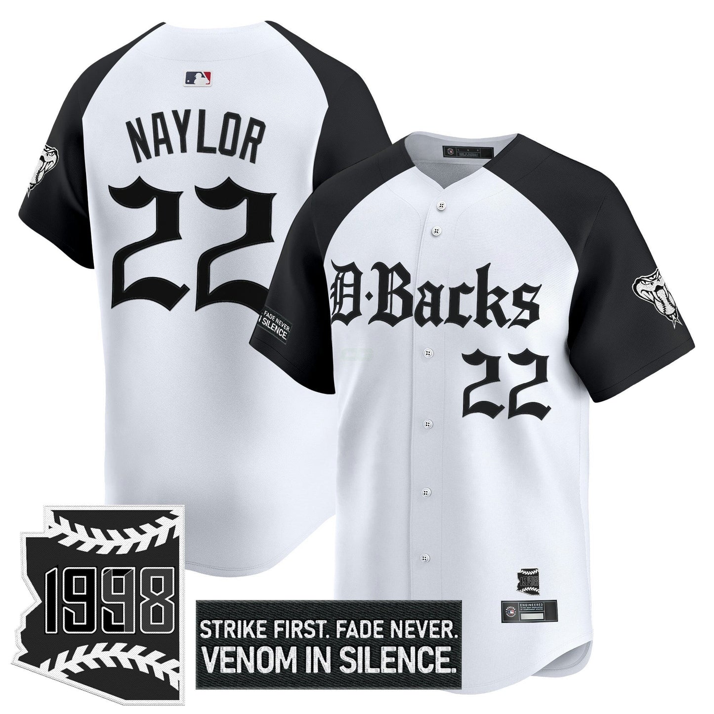 Camisa MLB Men’s Arizona ‘Gothic Desert Fang Edition’ Vapor Premier Limited Jersey V2