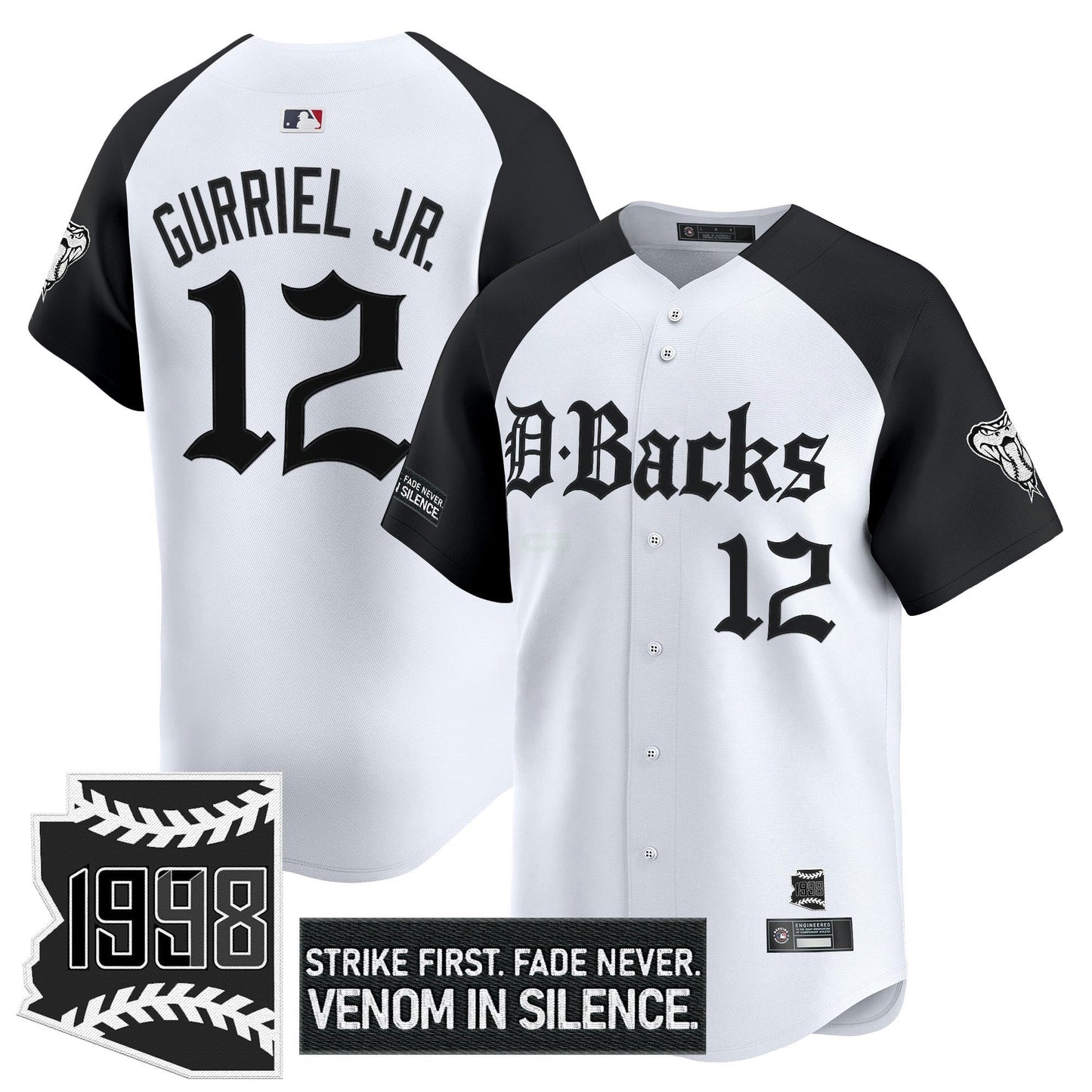 Camisa MLB Men’s Arizona ‘Gothic Desert Fang Edition’ Vapor Premier Limited Jersey V2