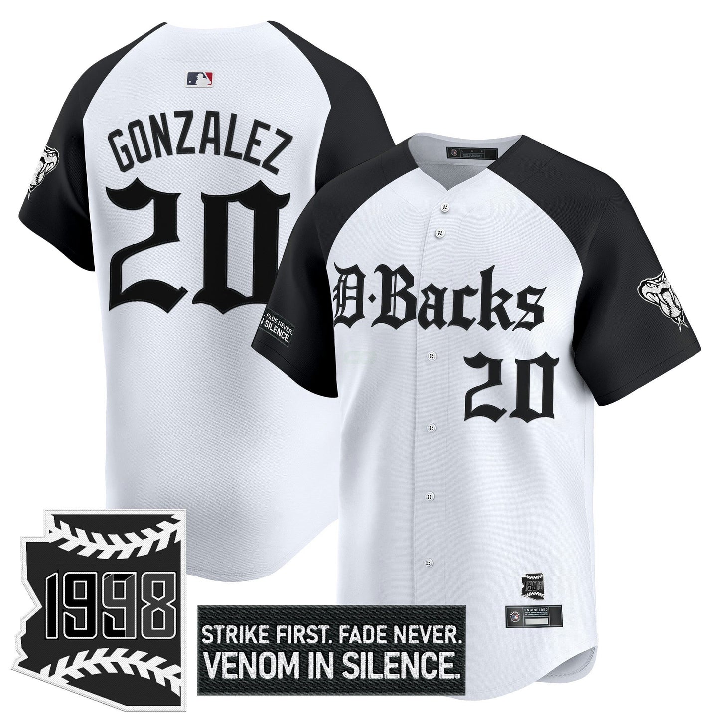 Camisa MLB Men’s Arizona ‘Gothic Desert Fang Edition’ Vapor Premier Limited Jersey V2
