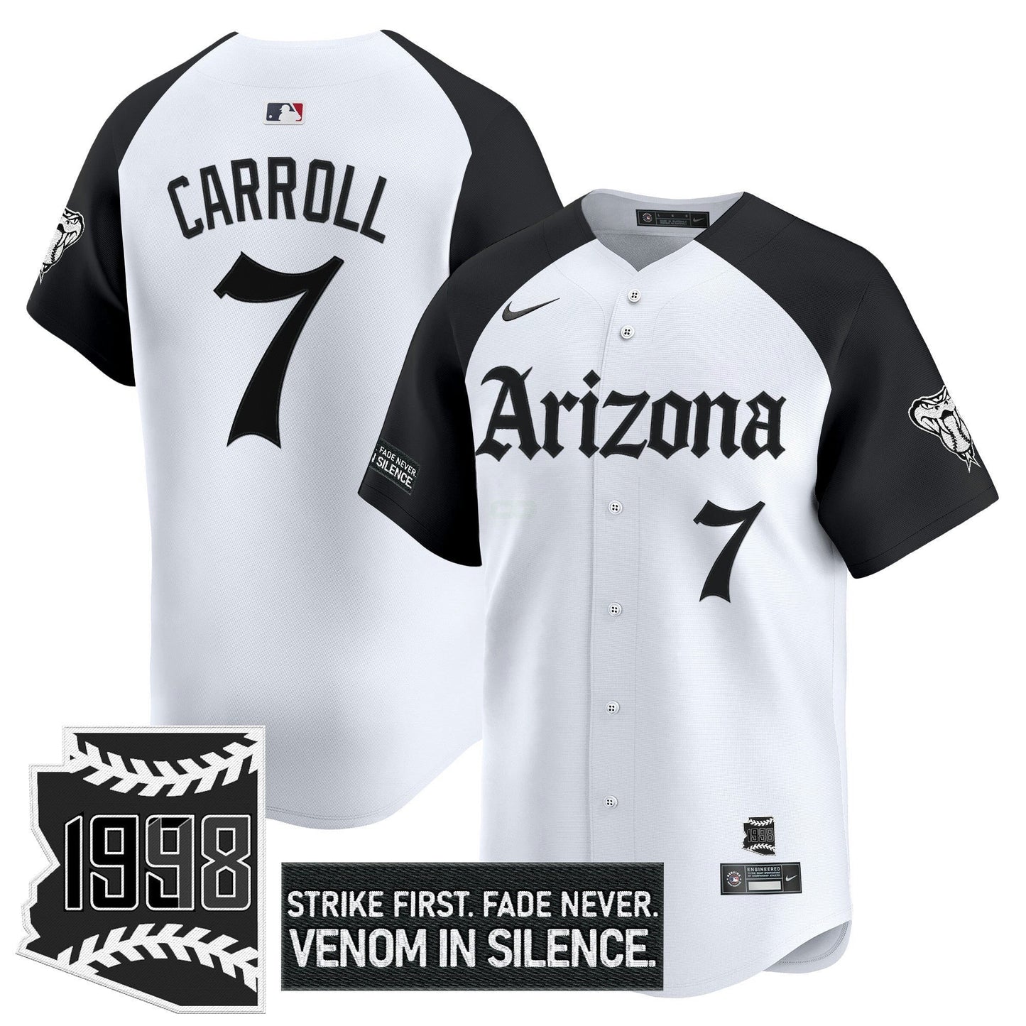 Camisa MLB Men’s Arizona ‘Gothic Desert Fang Edition’ Vapor Premier Limited Jersey