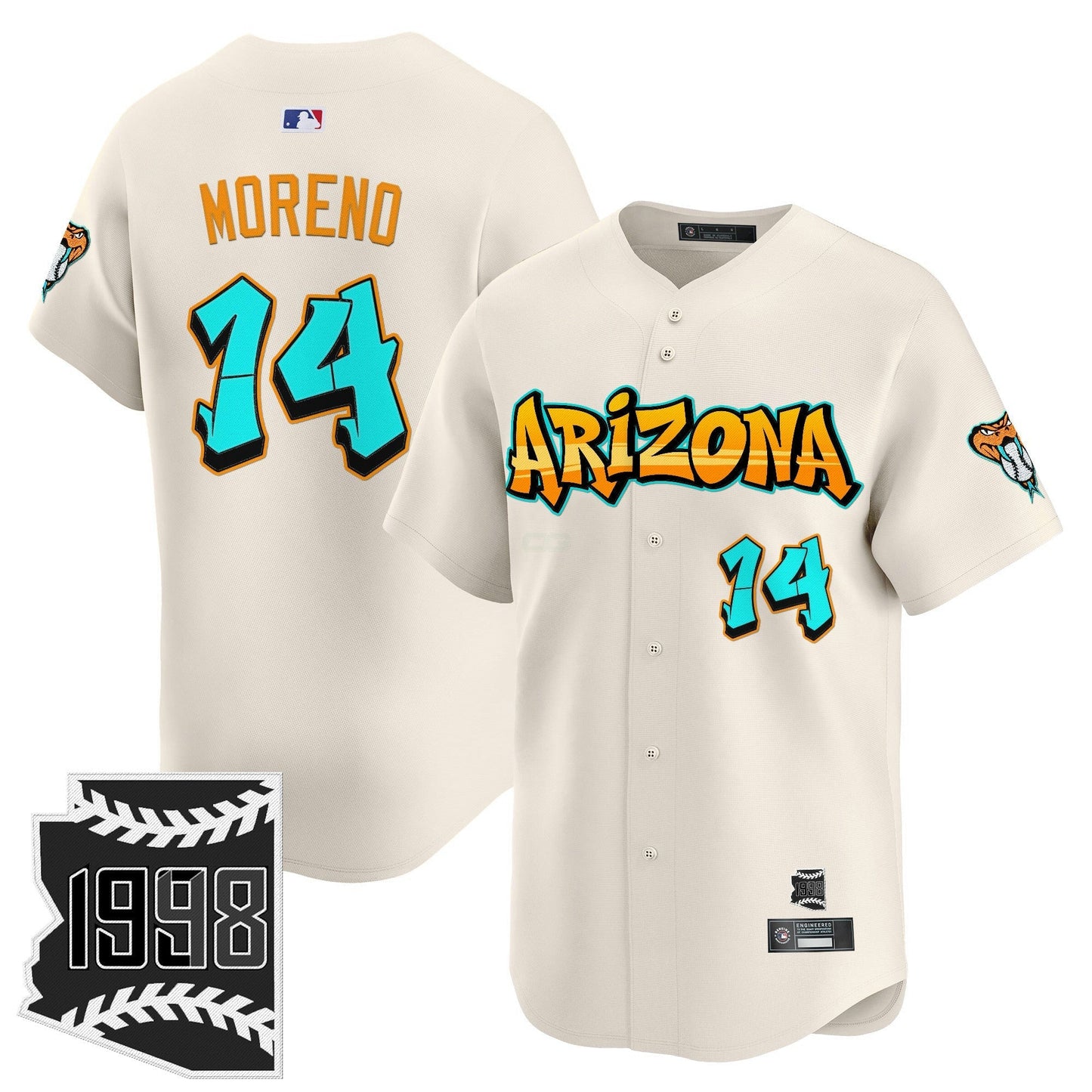 Camisa MLB Men’s Arizona ‘Graffiti Desert Ink Edition’ Vapor Premier Limited Jersey