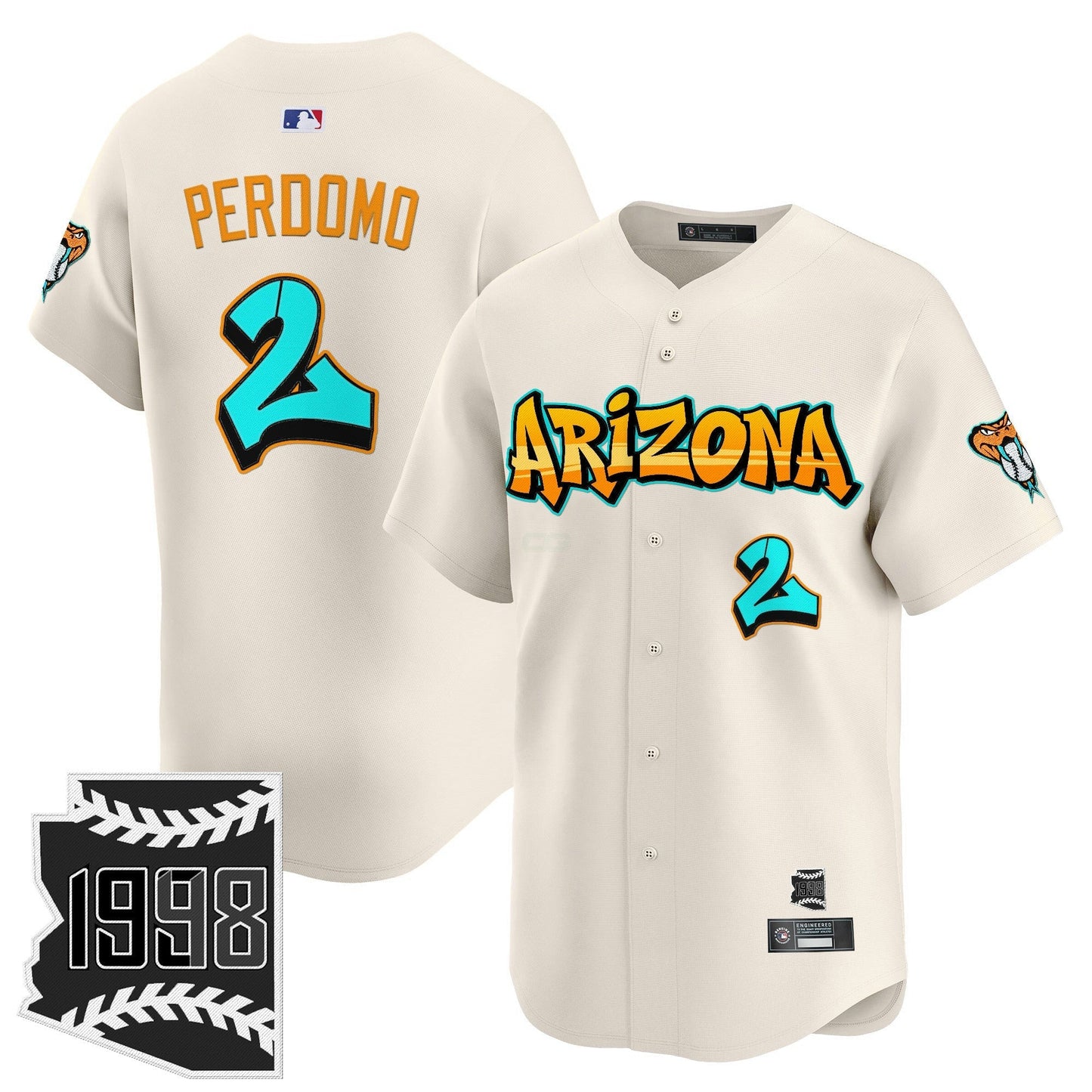 Camisa MLB Men’s Arizona ‘Graffiti Desert Ink Edition’ Vapor Premier Limited Jersey
