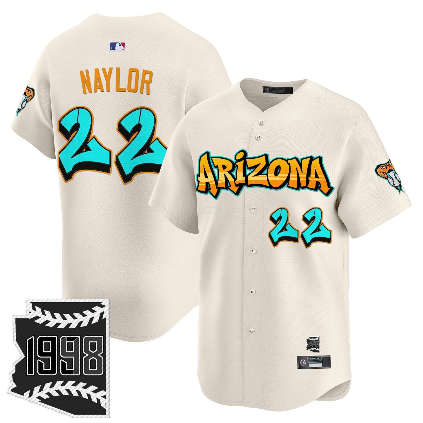 Camisa MLB Men’s Arizona ‘Graffiti Desert Ink Edition’ Vapor Premier Limited Jersey