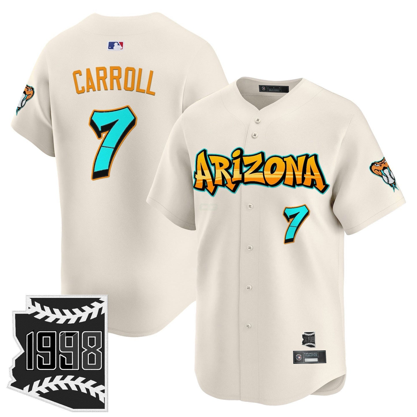 Camisa MLB Men’s Arizona ‘Graffiti Desert Ink Edition’ Vapor Premier Limited Jersey