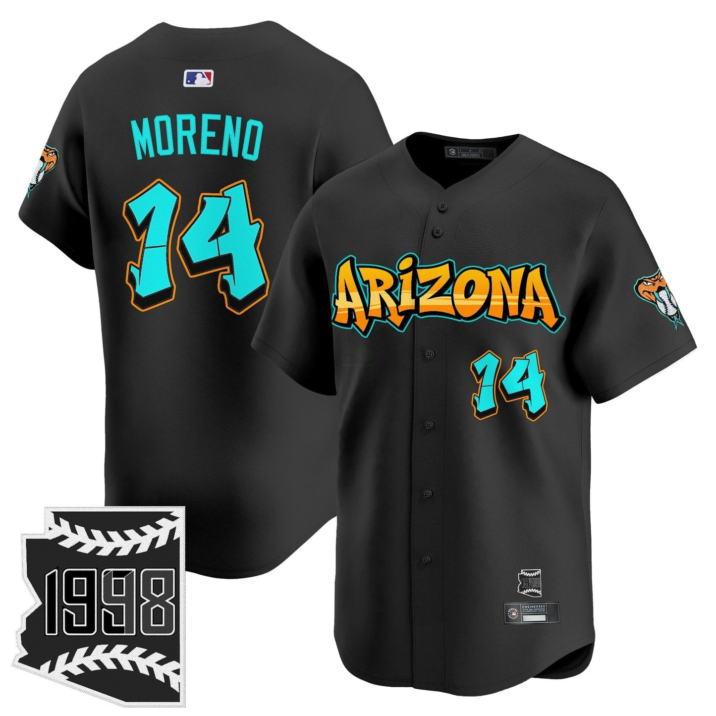 Camisa MLB Men’s Arizona ‘Graffiti Desert Ink Edition’ Vapor Premier Limited Jersey