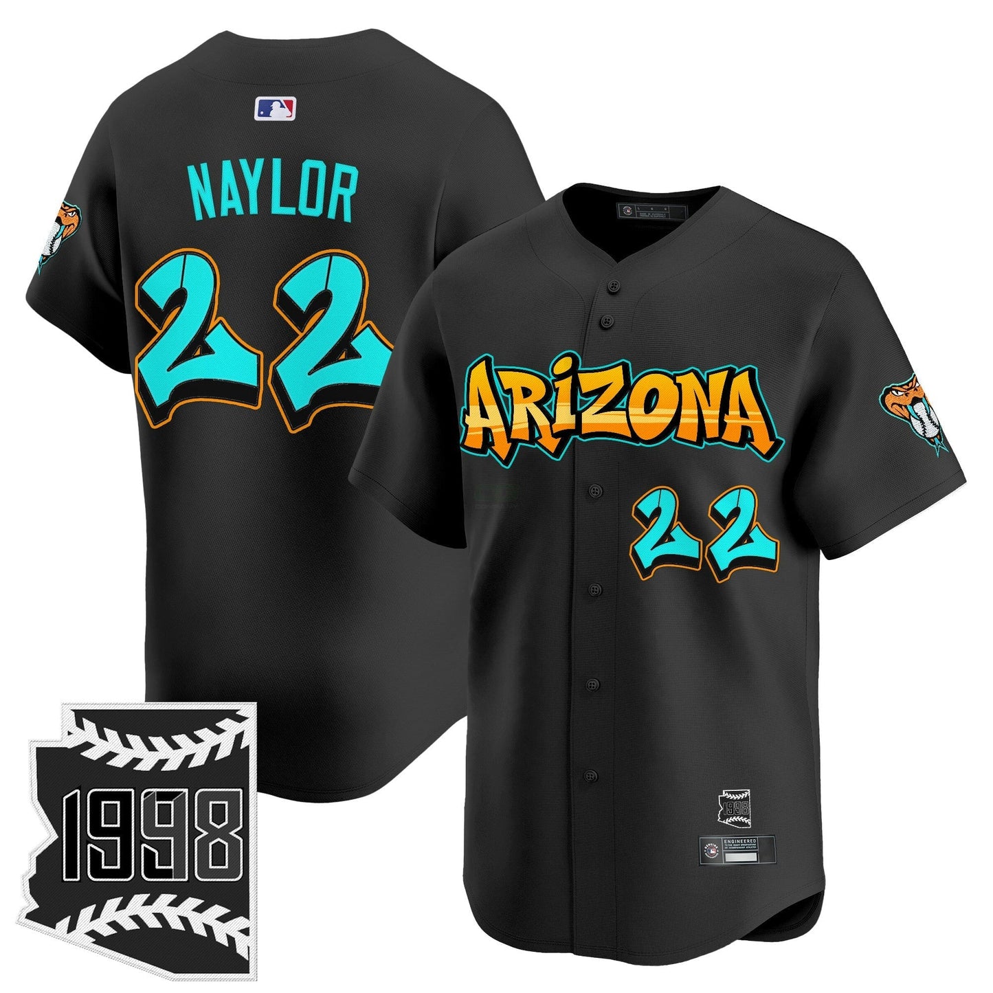 Camisa MLB Men’s Arizona ‘Graffiti Desert Ink Edition’ Vapor Premier Limited Jersey