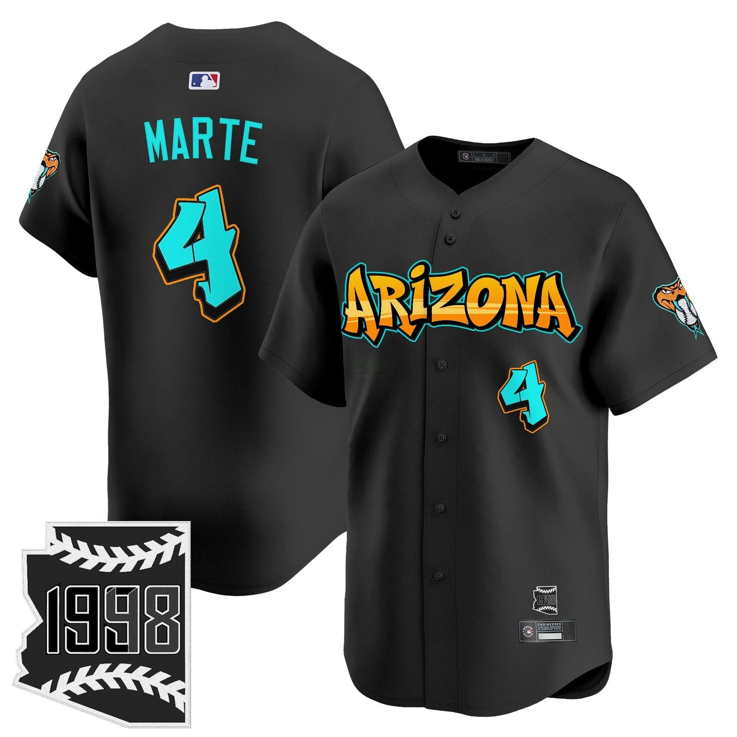 Camisa MLB Men’s Arizona ‘Graffiti Desert Ink Edition’ Vapor Premier Limited Jersey