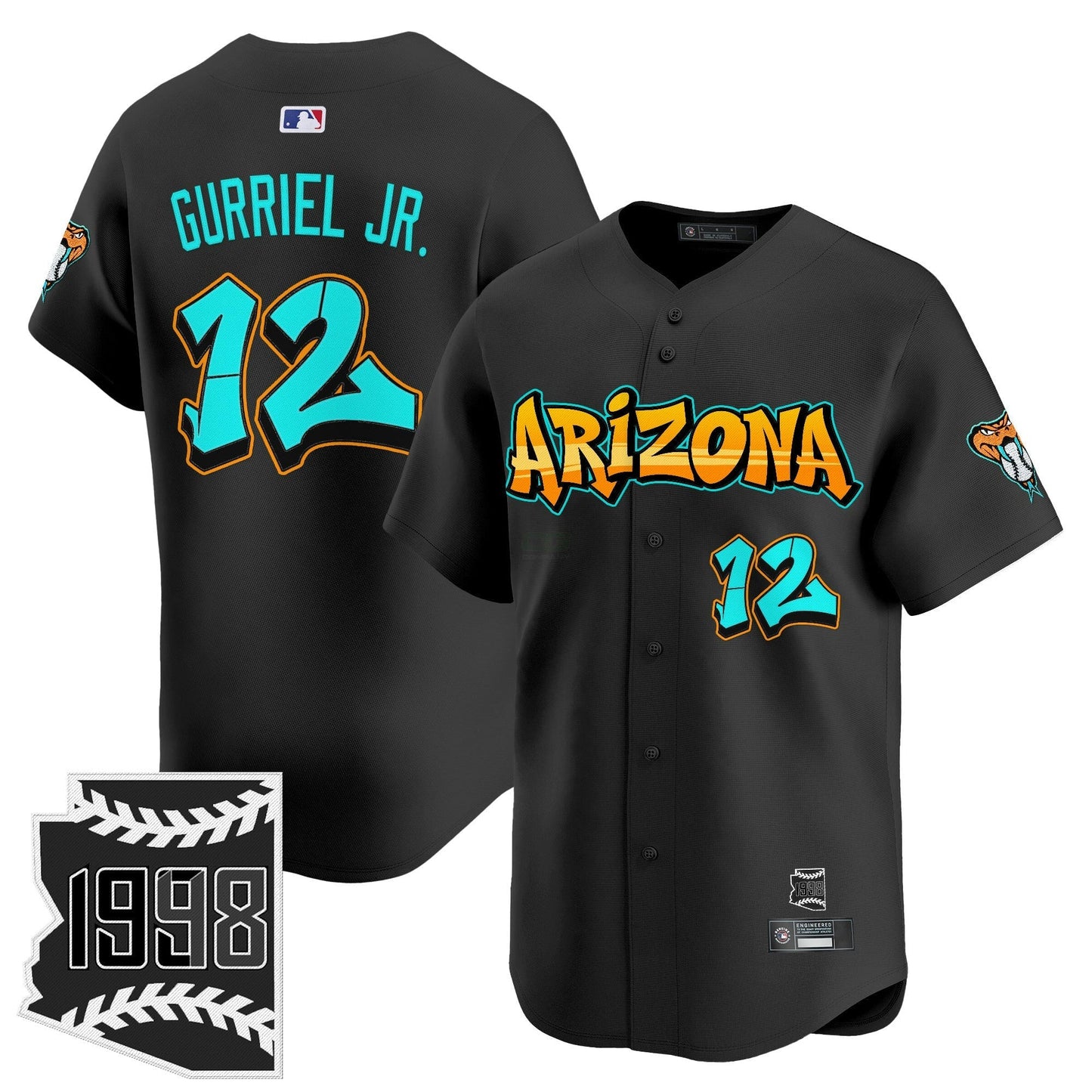 Camisa MLB Men’s Arizona ‘Graffiti Desert Ink Edition’ Vapor Premier Limited Jersey
