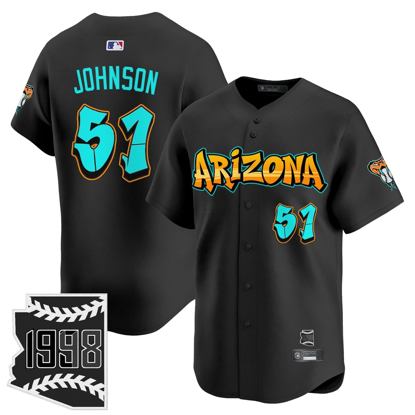 Camisa MLB Men’s Arizona ‘Graffiti Desert Ink Edition’ Vapor Premier Limited Jersey