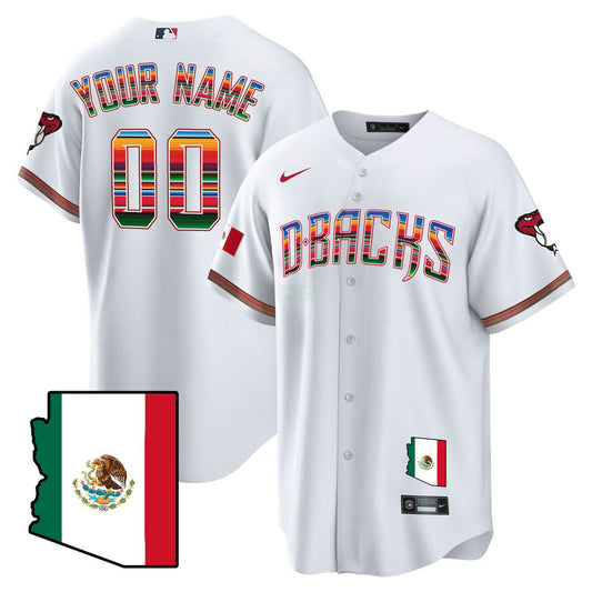 Camisa MLB Men’s Arizona Hispanic Heritage Jersey - Branca
