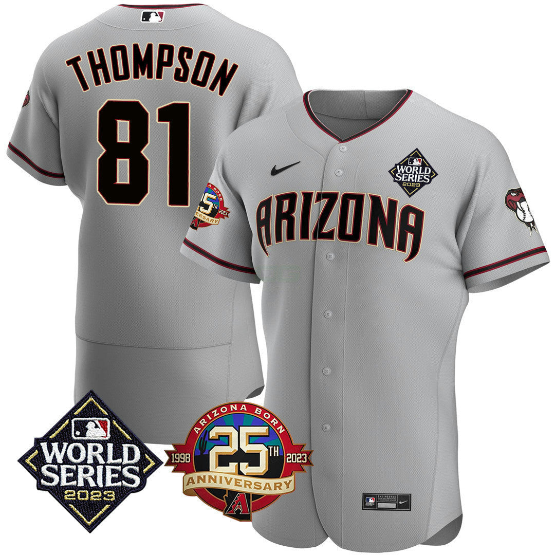 Camisa MLB Men’s Arizona Jersey 2023 World Series & 25th Anniversary Patch Jersey