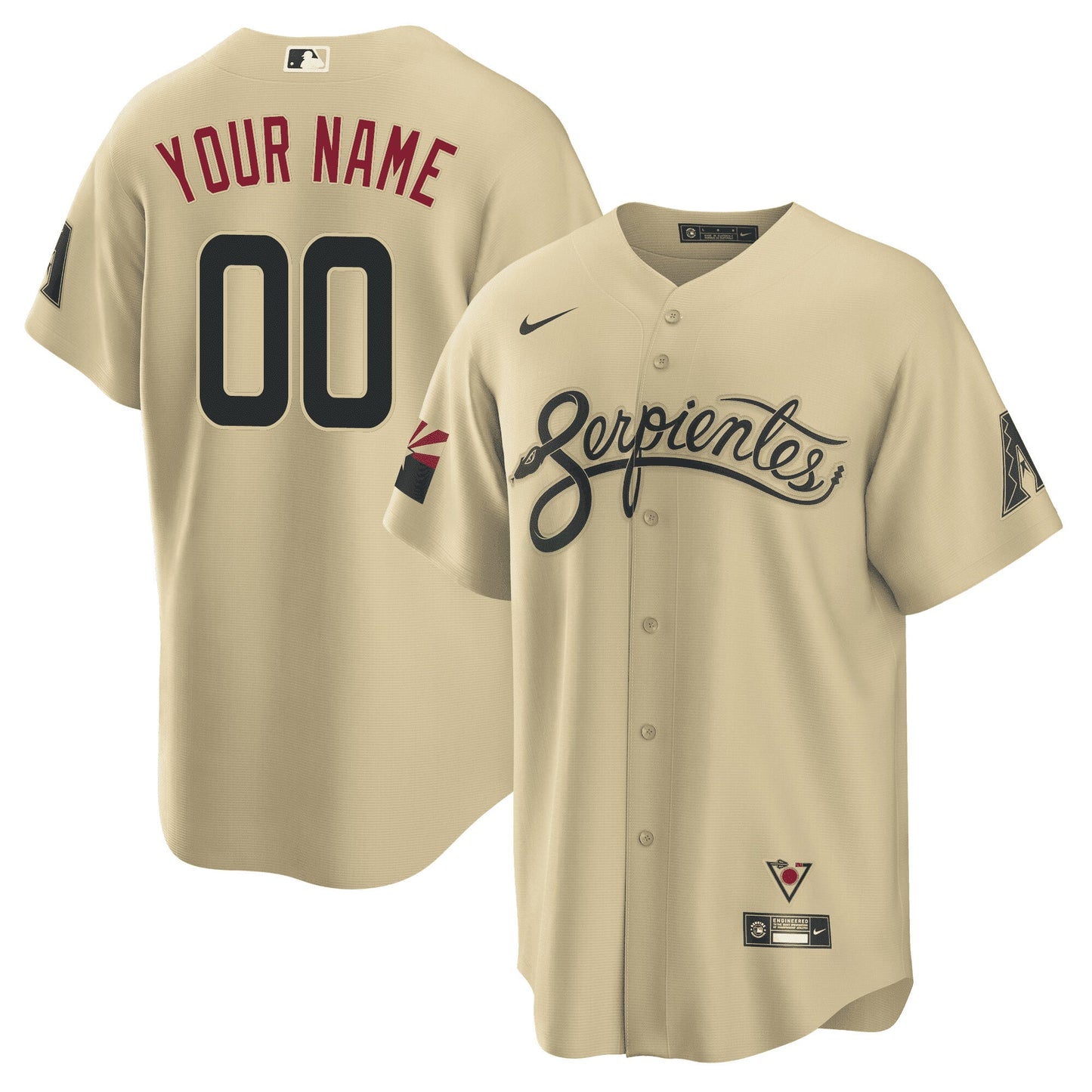 Camisa MLB Men’s Arizona “Serpientes” Jersey - Personalizada