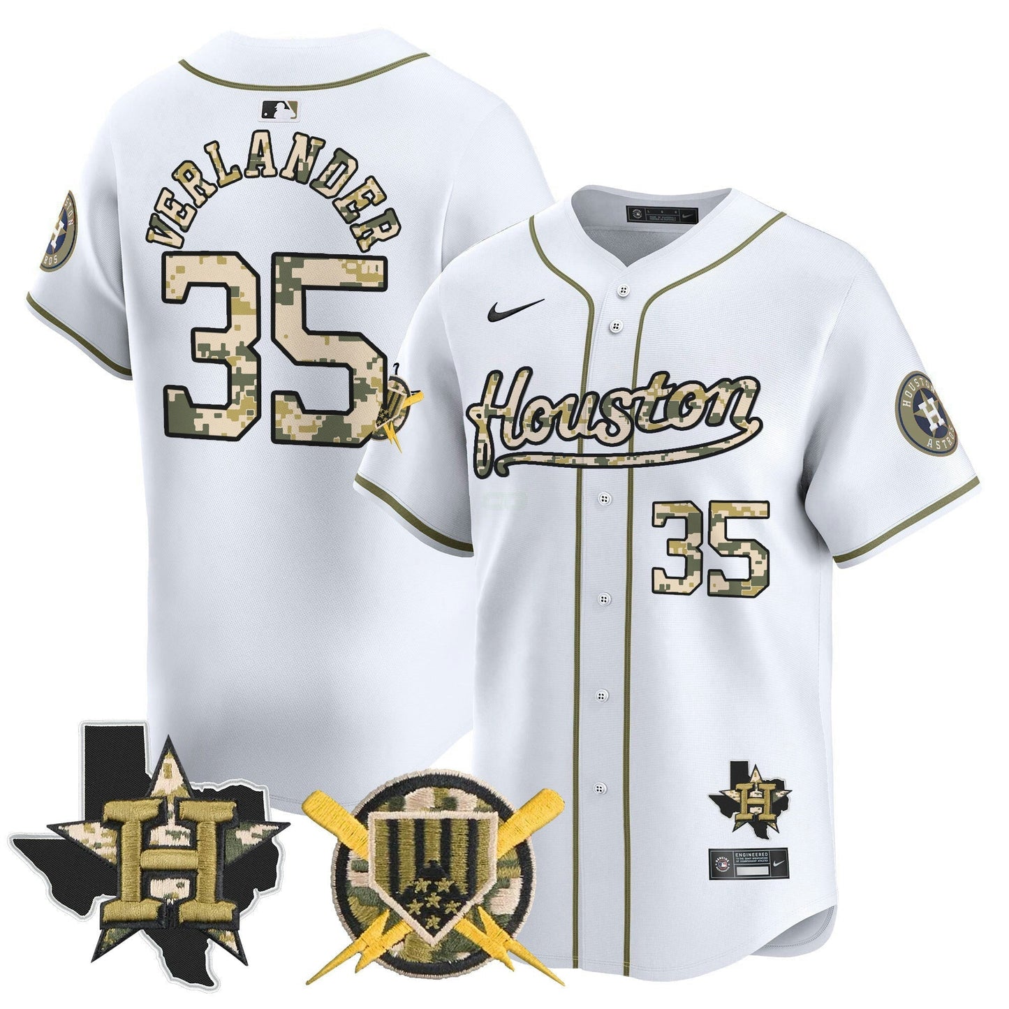 Camisa MLB Houston Astros Men’s Armed Forces Day Vapor Premier Limited Jersey