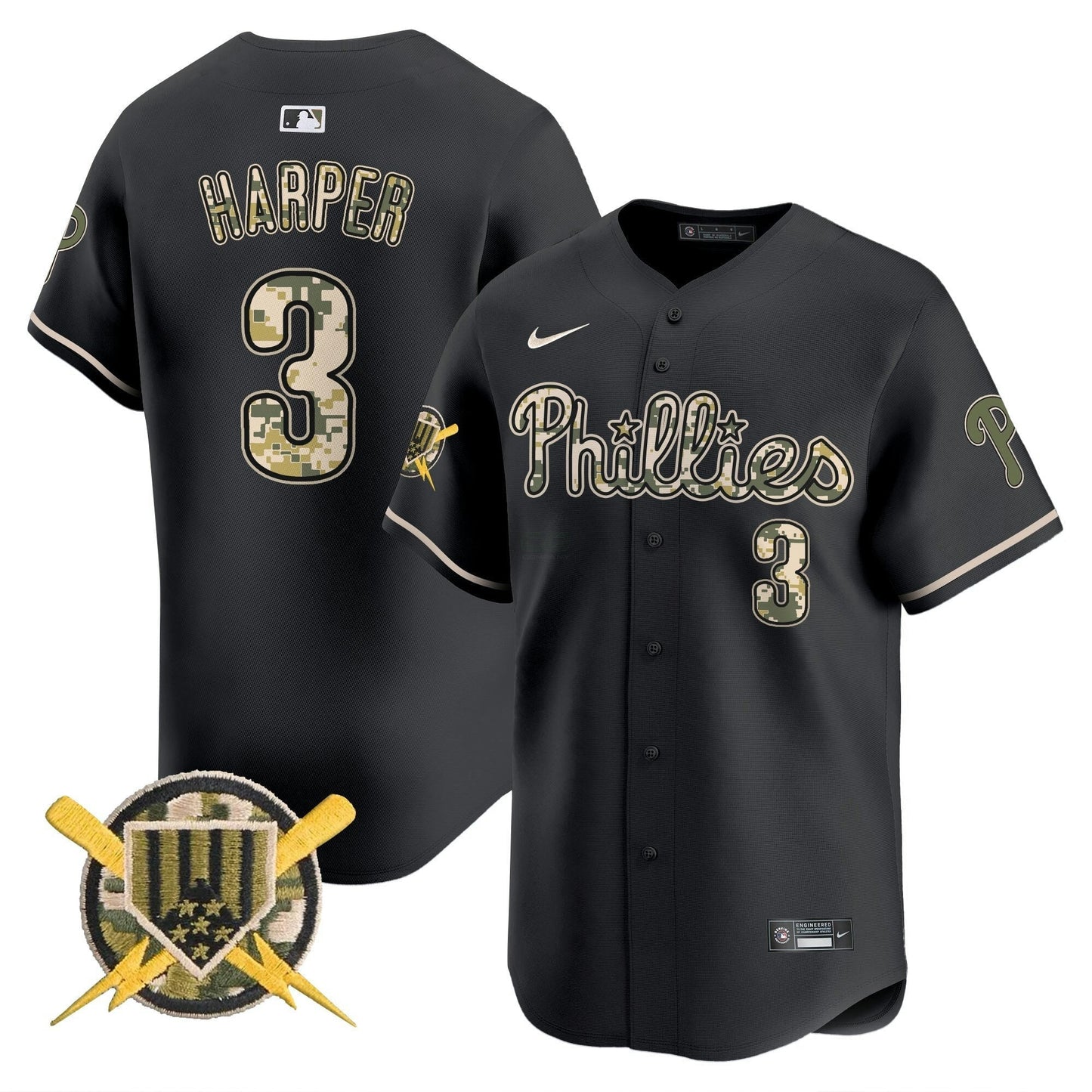 Camisa MLB Philadelphia Phillies Men’s Armed Forces Day Vapor Premier Limited Jersey