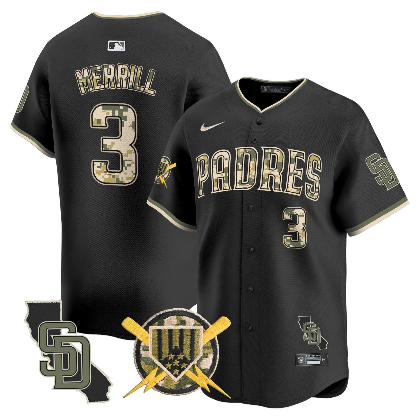 Camisa MLB San Diego Padres Men’s Armed Forces Day Vapor Premier Limited Jersey