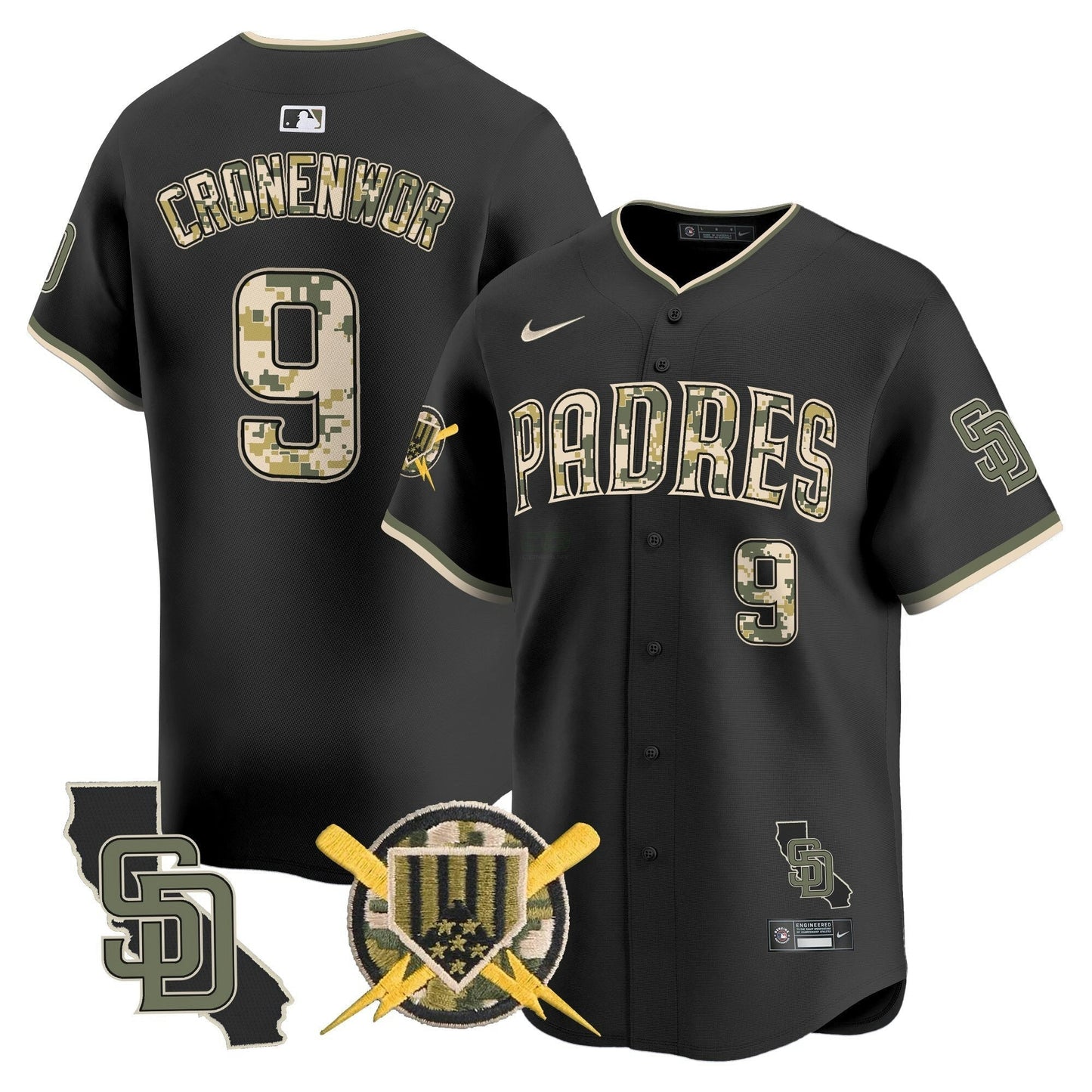 Camisa MLB San Diego Padres Men’s Armed Forces Day Vapor Premier Limited Jersey