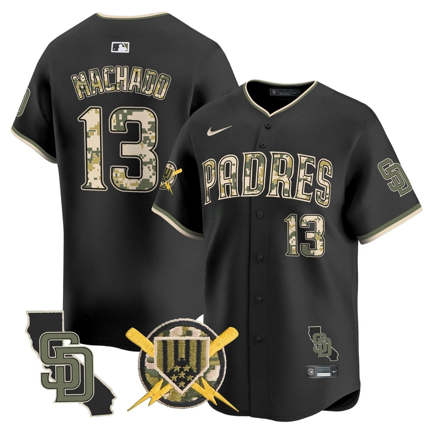 Camisa MLB San Diego Padres Men’s Armed Forces Day Vapor Premier Limited Jersey
