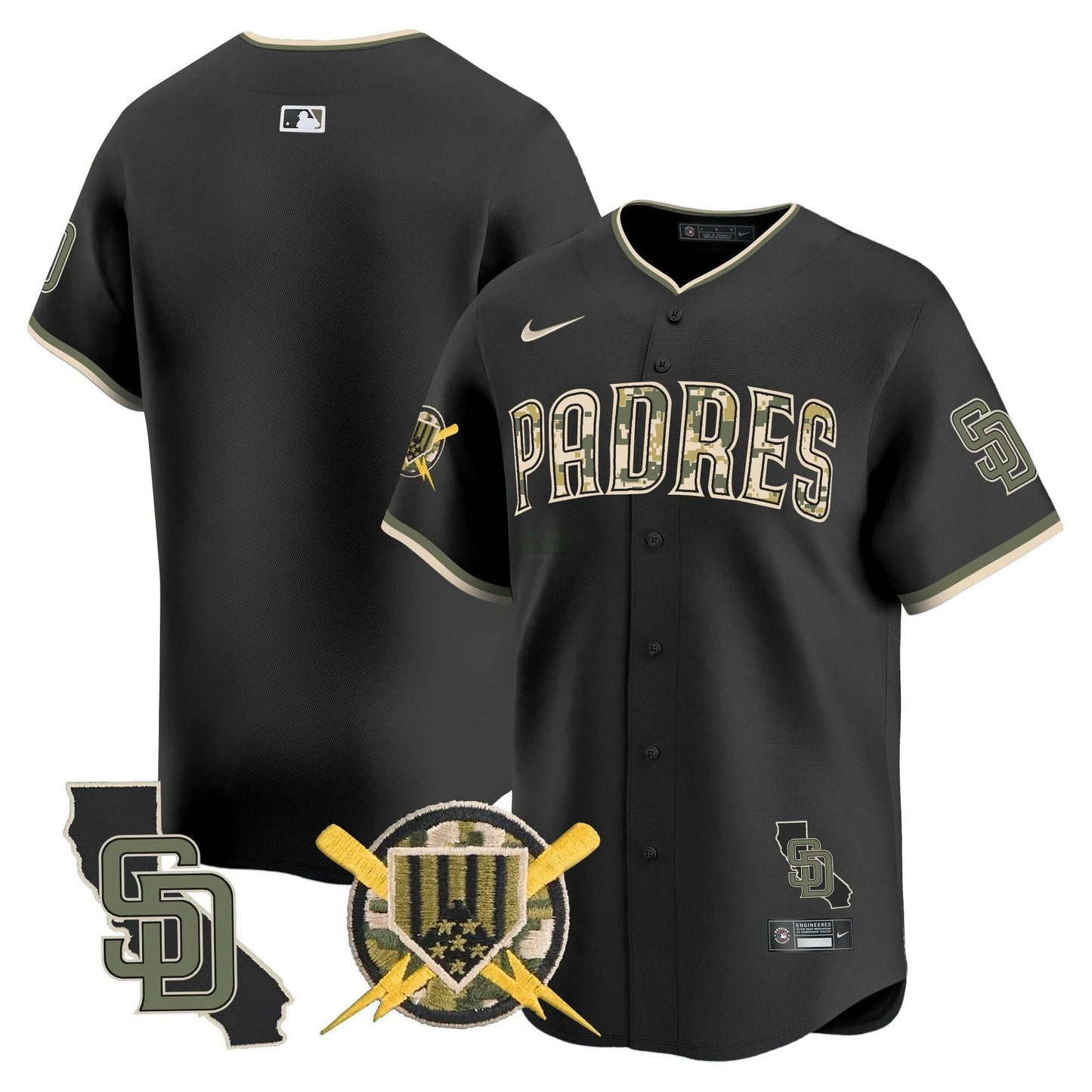 Camisa MLB San Diego Padres Men’s Armed Forces Day Vapor Premier Limited Jersey