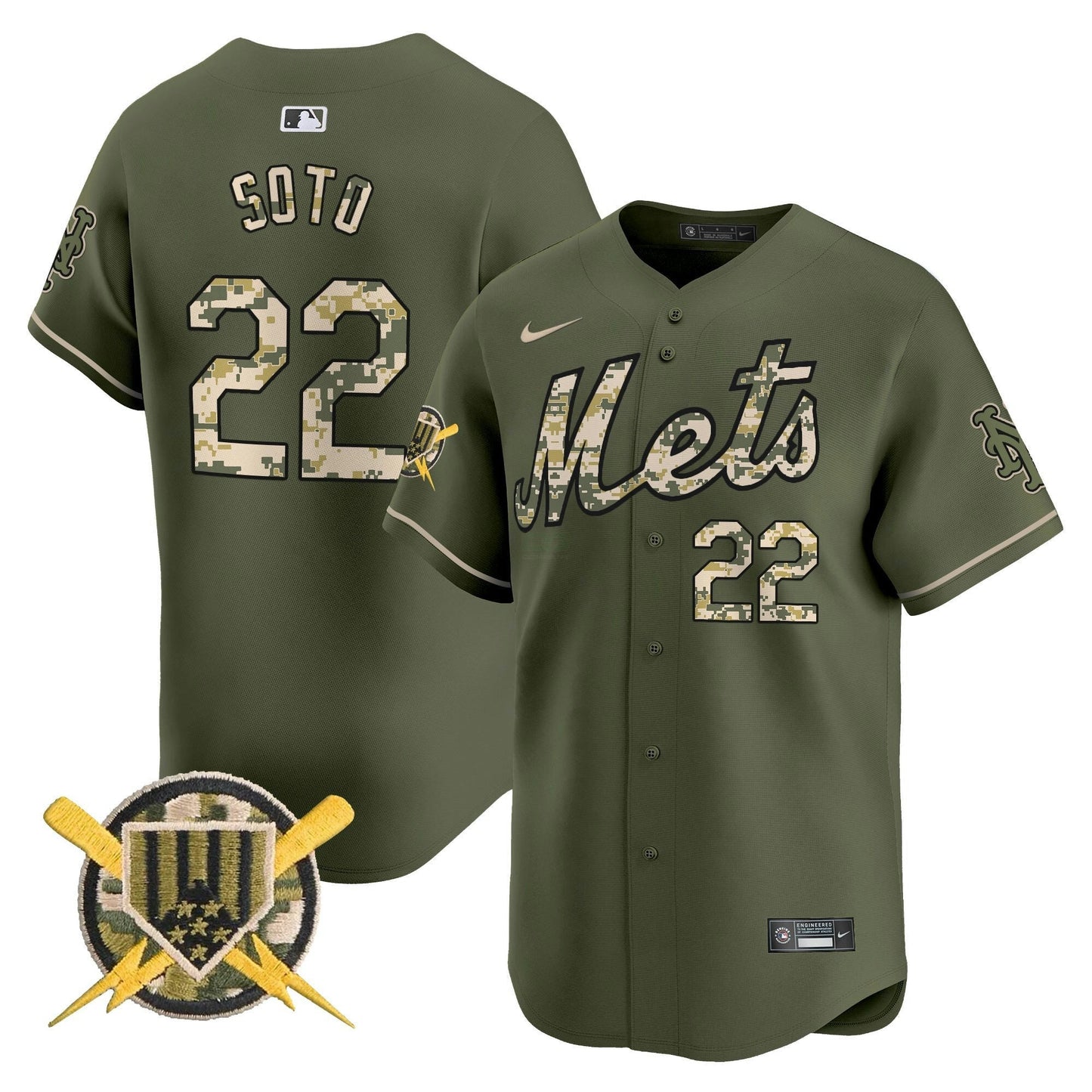Camisa MLB New York Mets Men’s Armed Forces Day Vapor Premier Limited Jersey
