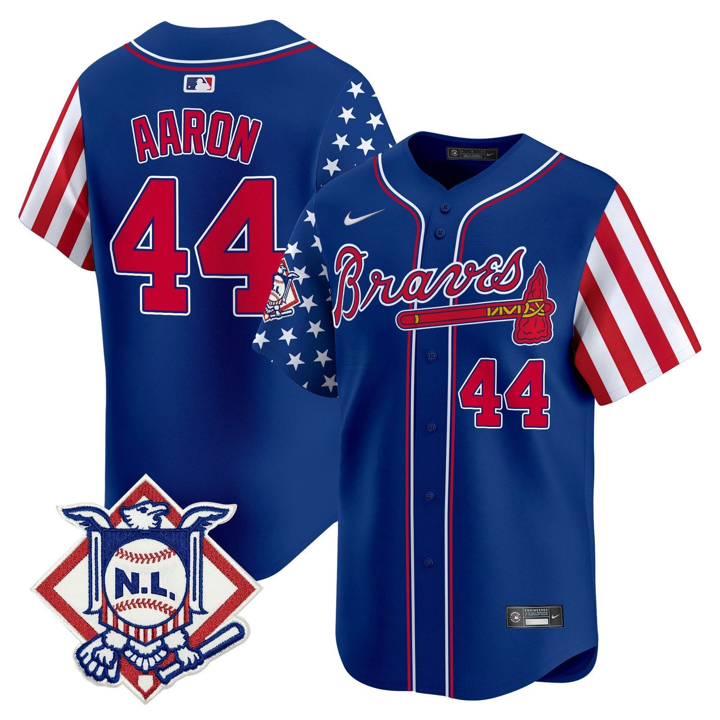 Camisa MLB Men’s Atlanta 2024 Fourth of July Vapor Premier Limited Jersey V2