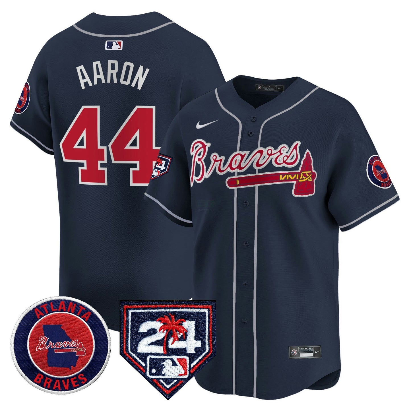 Camisa MLB Men’s Atlanta 2024 Spring Training Patch Vapor Premier Limited Jersey
