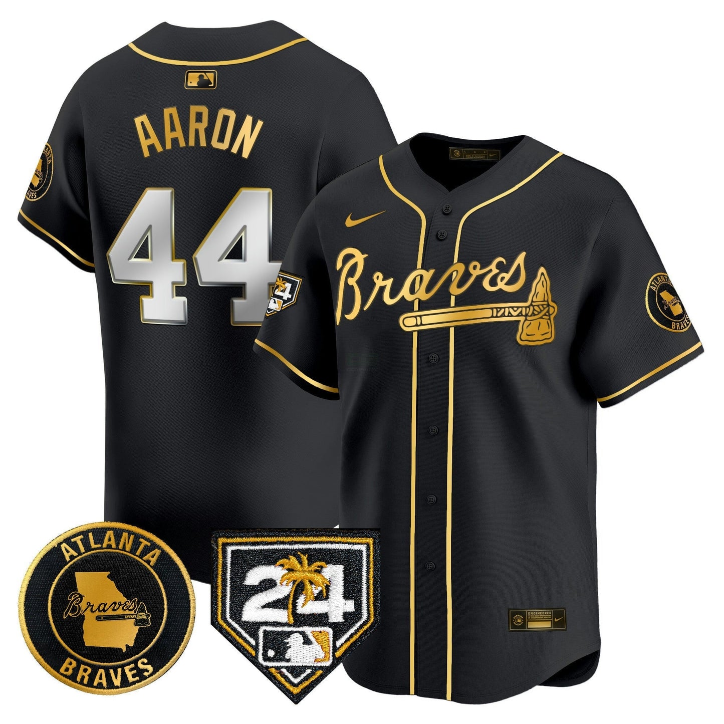 Camisa MLB Men’s Atlanta 2024 Spring Training Patch Vapor Premier Limited Jersey